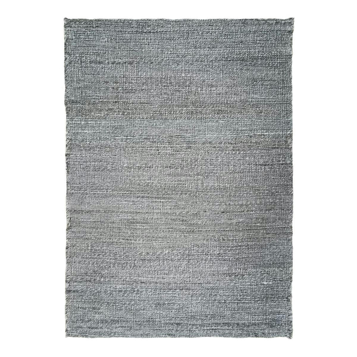 DESERTUM - Tapis tressé en jute gris 120x170