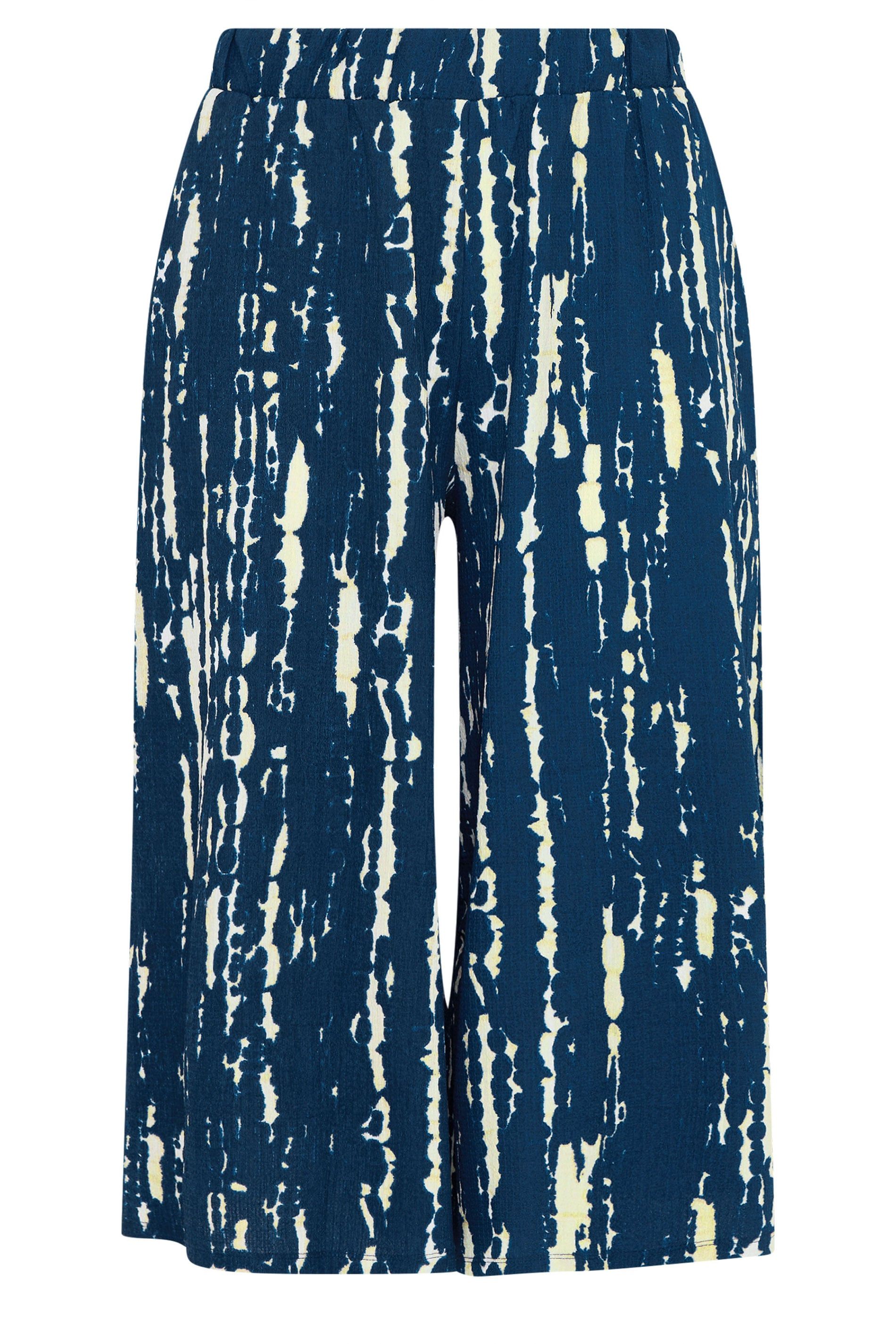 Yours Abstract Pull On Wide Leg Trousers