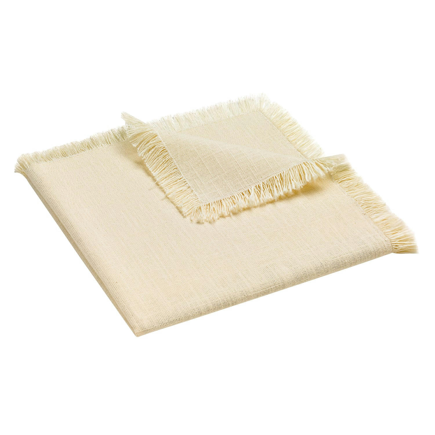 JET - Serviette de Table  en coton ivoire 45 x 45