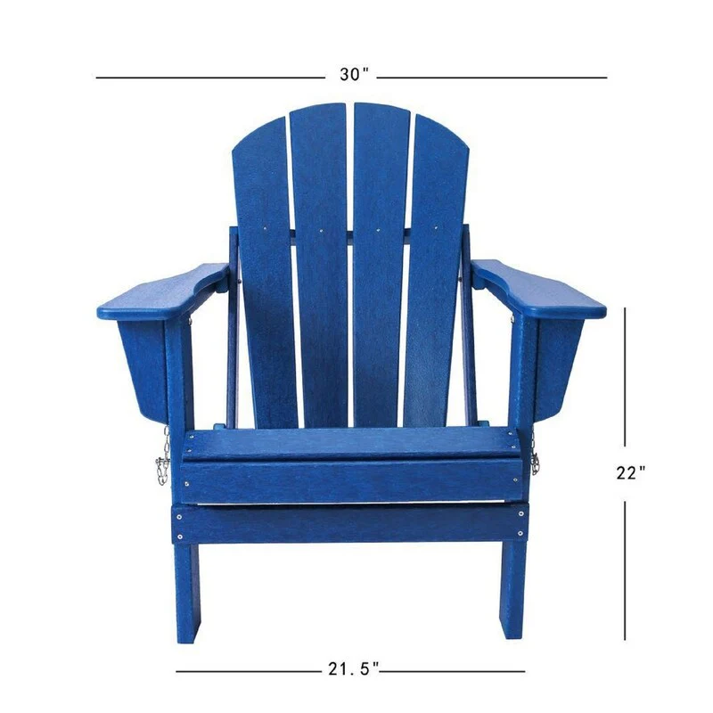 Resin Folding Adirondack Chair (Set of 2)