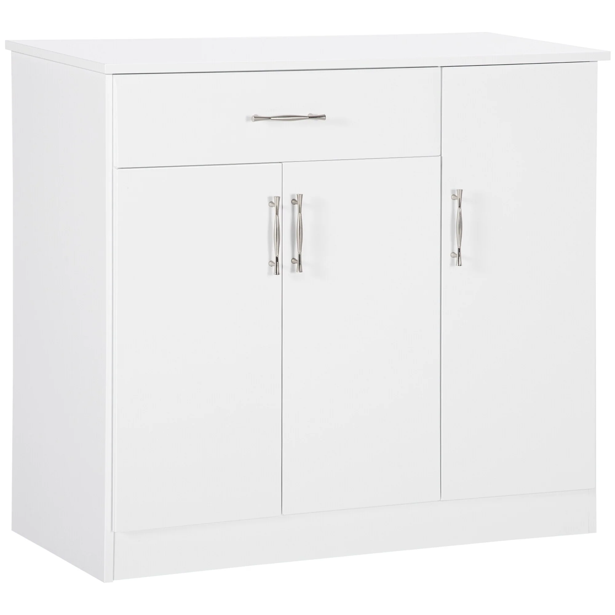 HOMCOM Modern Kitchen Sideboard, Buffet Table with Adjustable Shelves