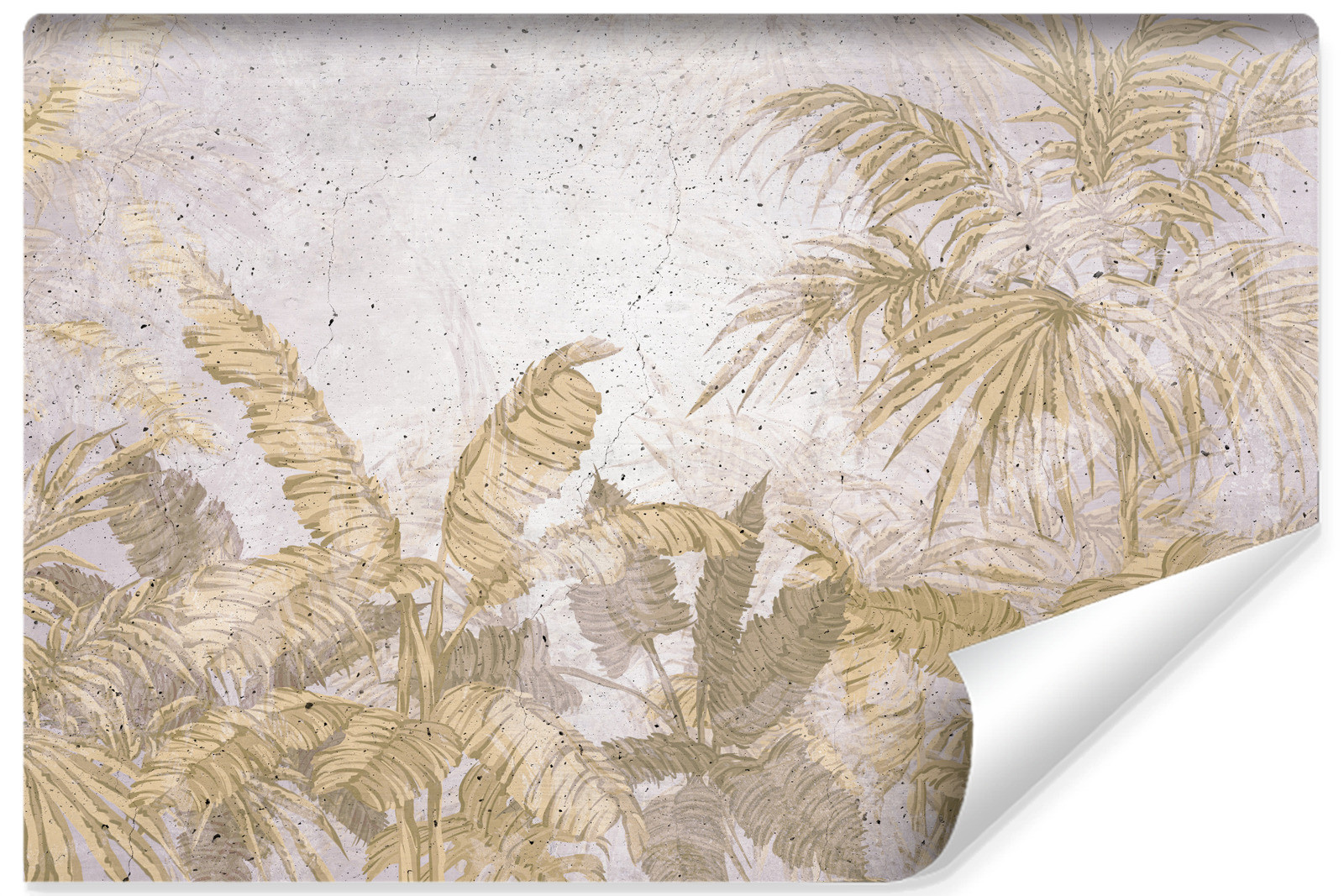 Fototapeta Liście Bananowce Palmy Styl Retro 90x60cm