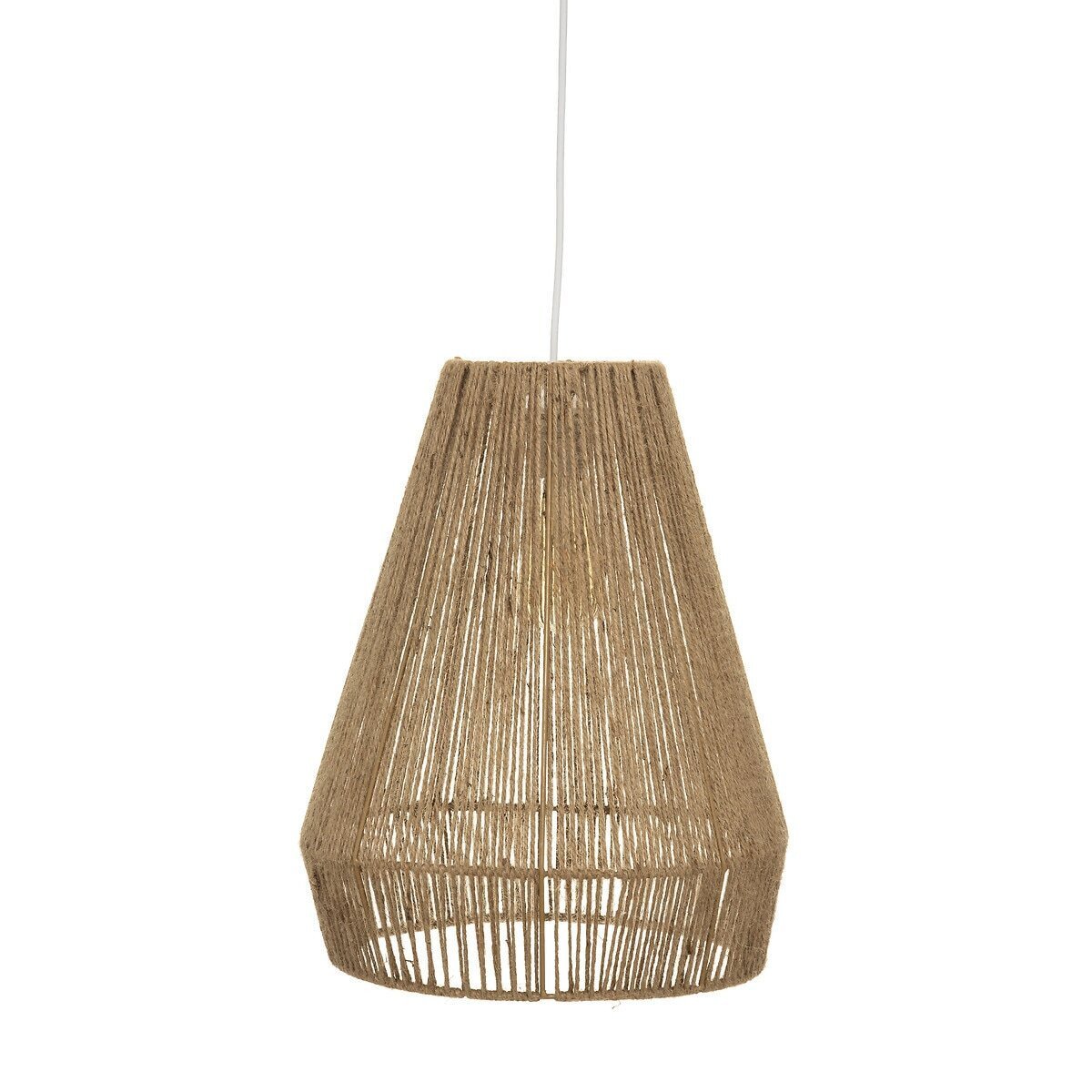 LAMPA WISZĄCA Palm naturalna z juty roślinnej styl boho