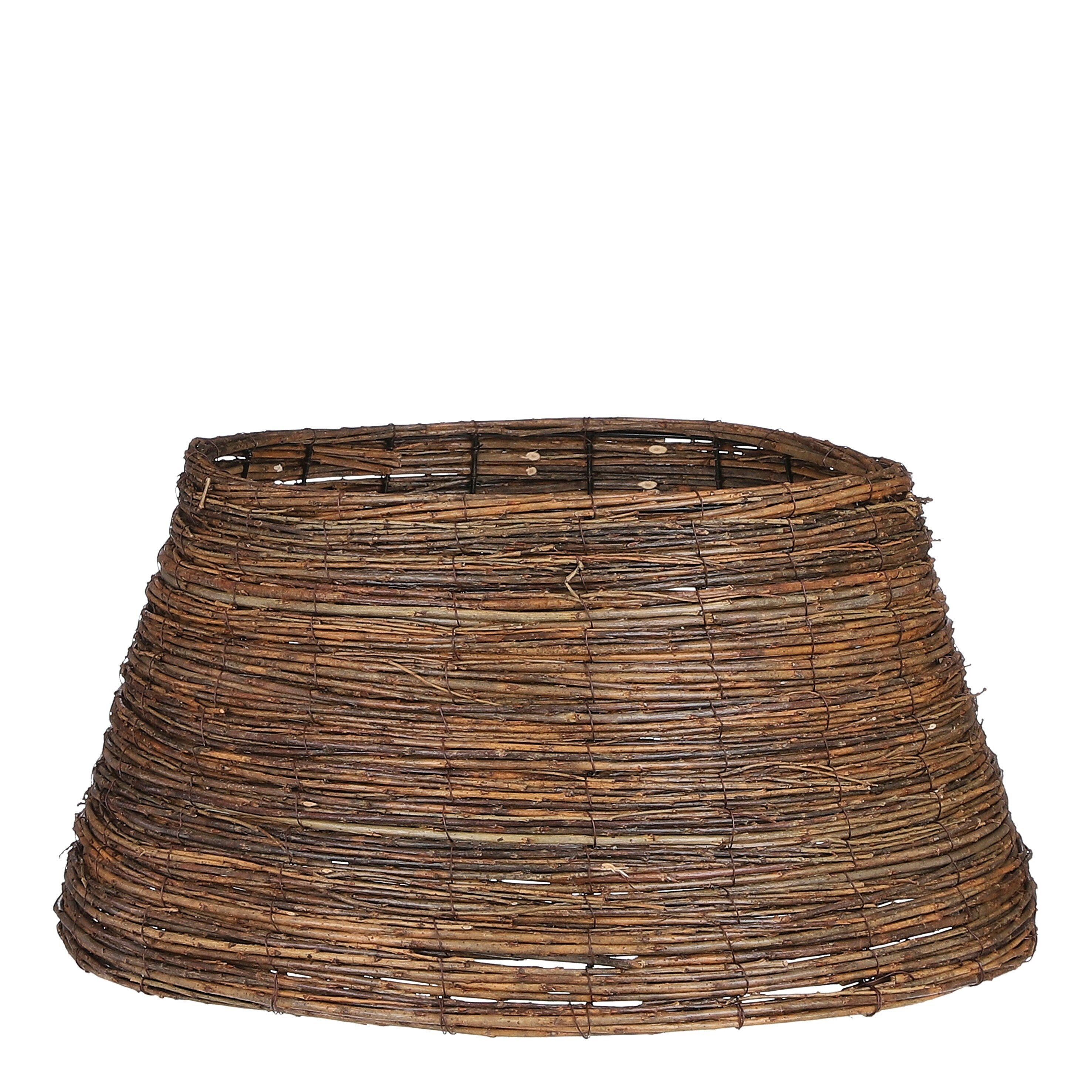 Mica Decorations Kerstboommand - H26 x Ø55 cm - Wilgentakken - Bruin