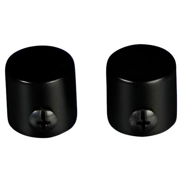 Endstück, Kappe, 16 mm, 2 Stück, Schwarz