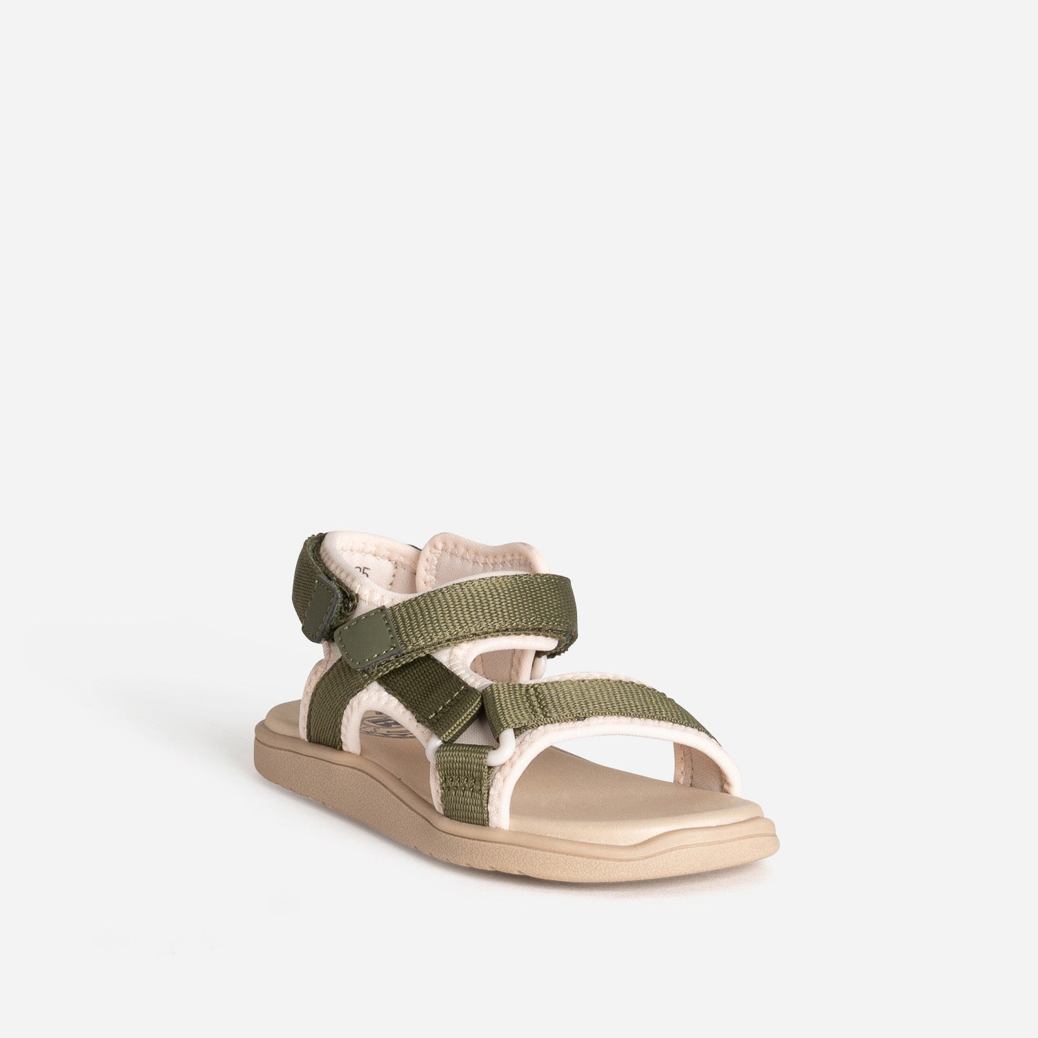 Sandale BUGGY kaki à scratchs