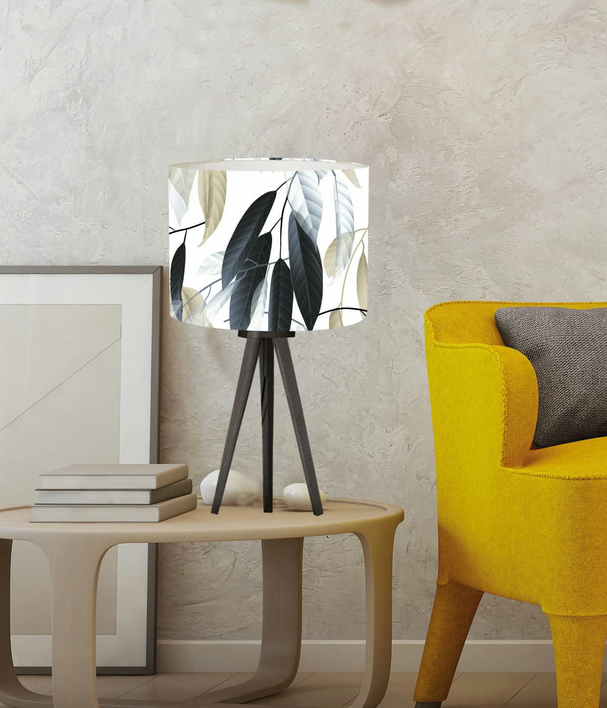 FLORAL - Abat-jour Chevet Floral Losar D: 25 x H: 20