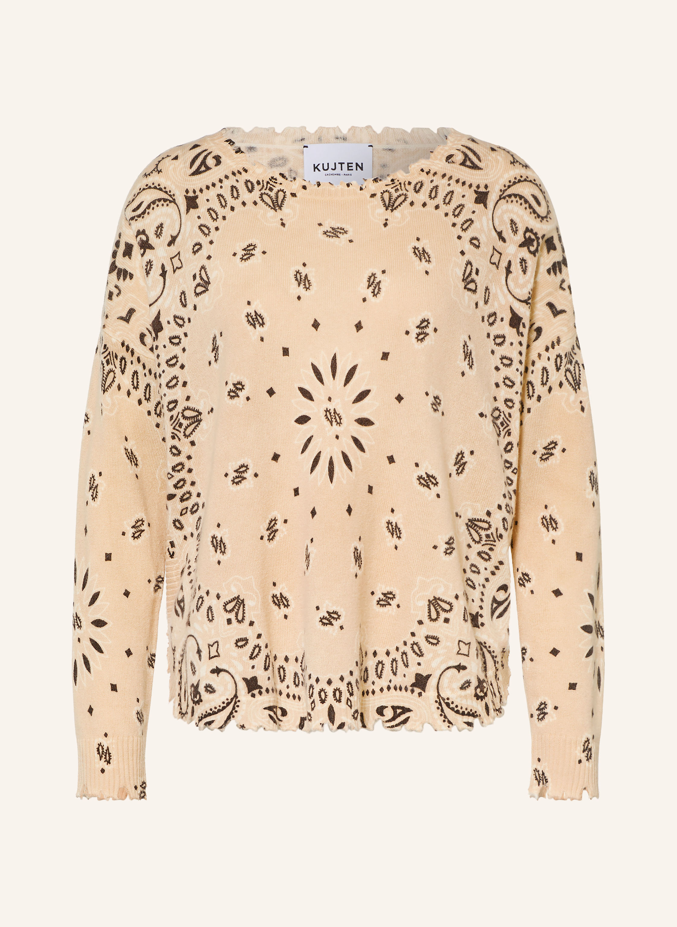 KUJTEN Cashmere-Pullover MELA BANDANA