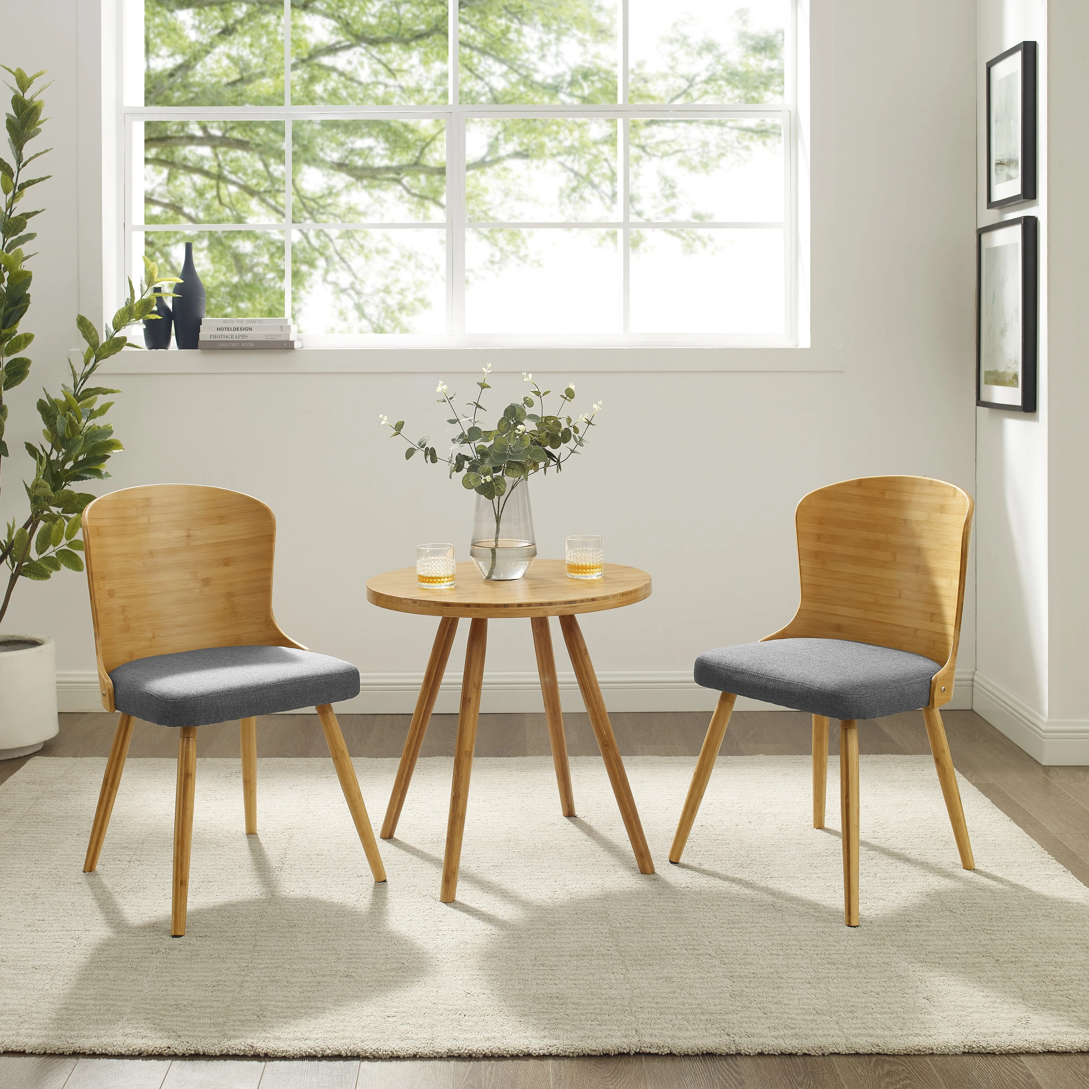 Corvus Calvados Mid-century Modern Dining Chairs (Set of 2)
