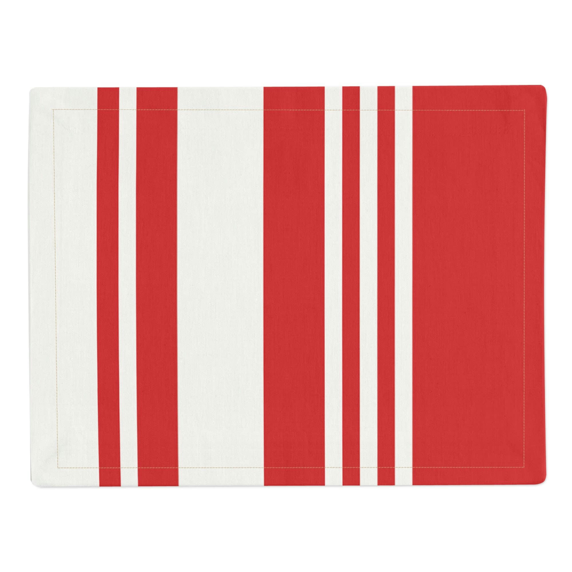 PAMPELUNE - Set de table coton Rouge 41x52 cm