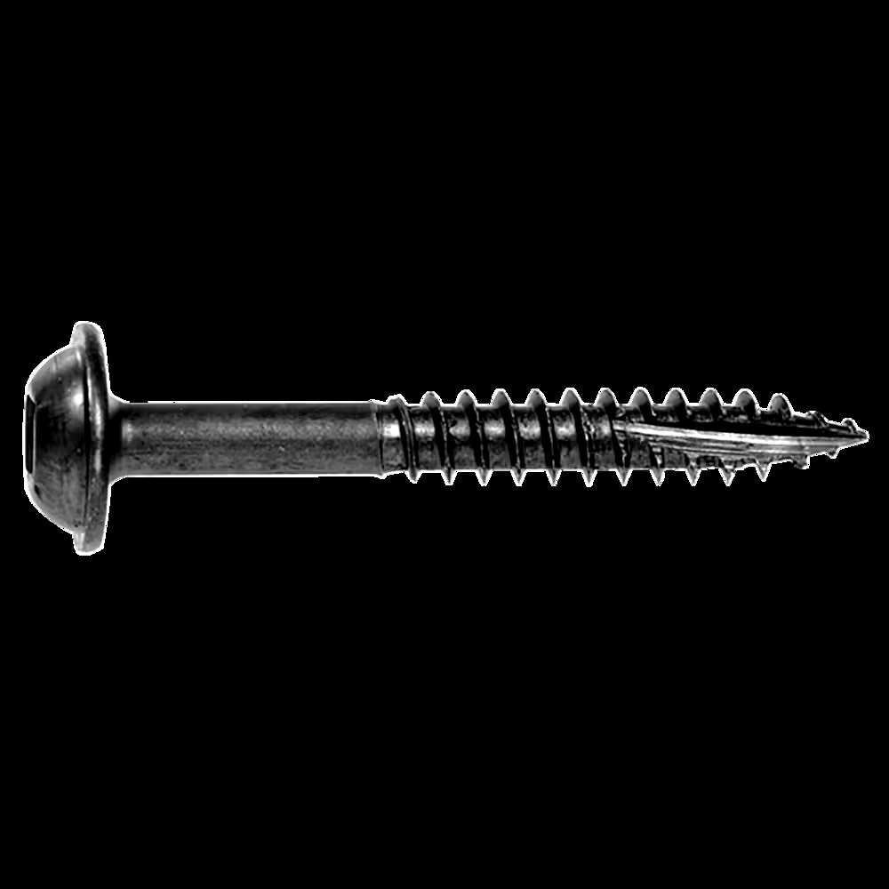 Hillman XL Round Washer Head with Square Drive, Coarse Threaded, #8 x 1.5-in, 100-pk