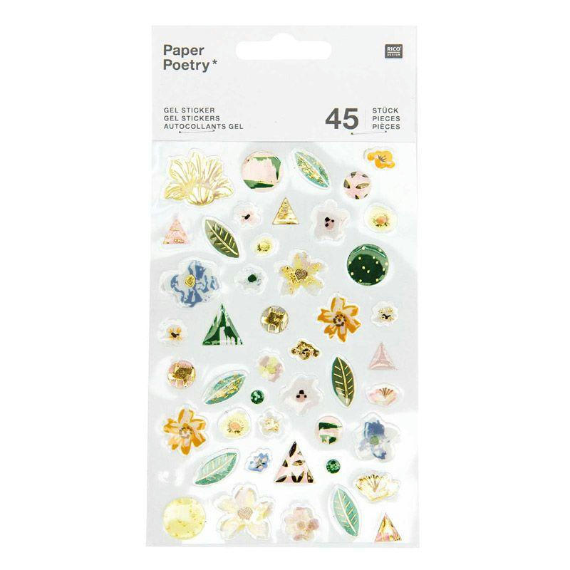 VIVE LA NATURE - 45 stickers gel verts