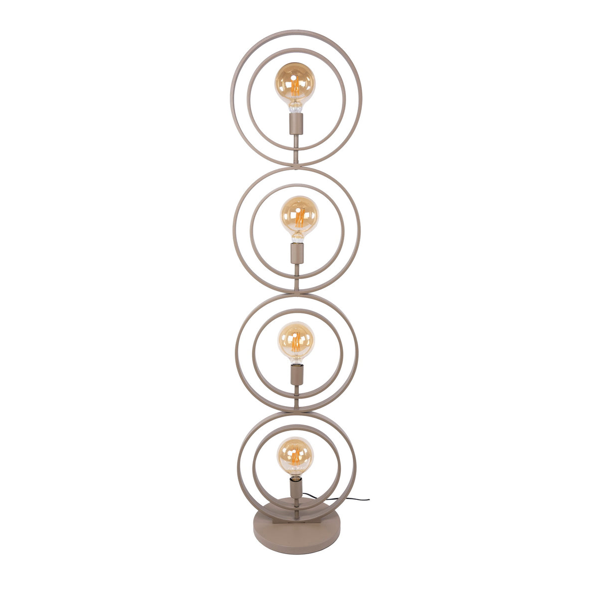 Giga Living Vloerlamp Turn Around - Beige Metaal - 40x30x165cm