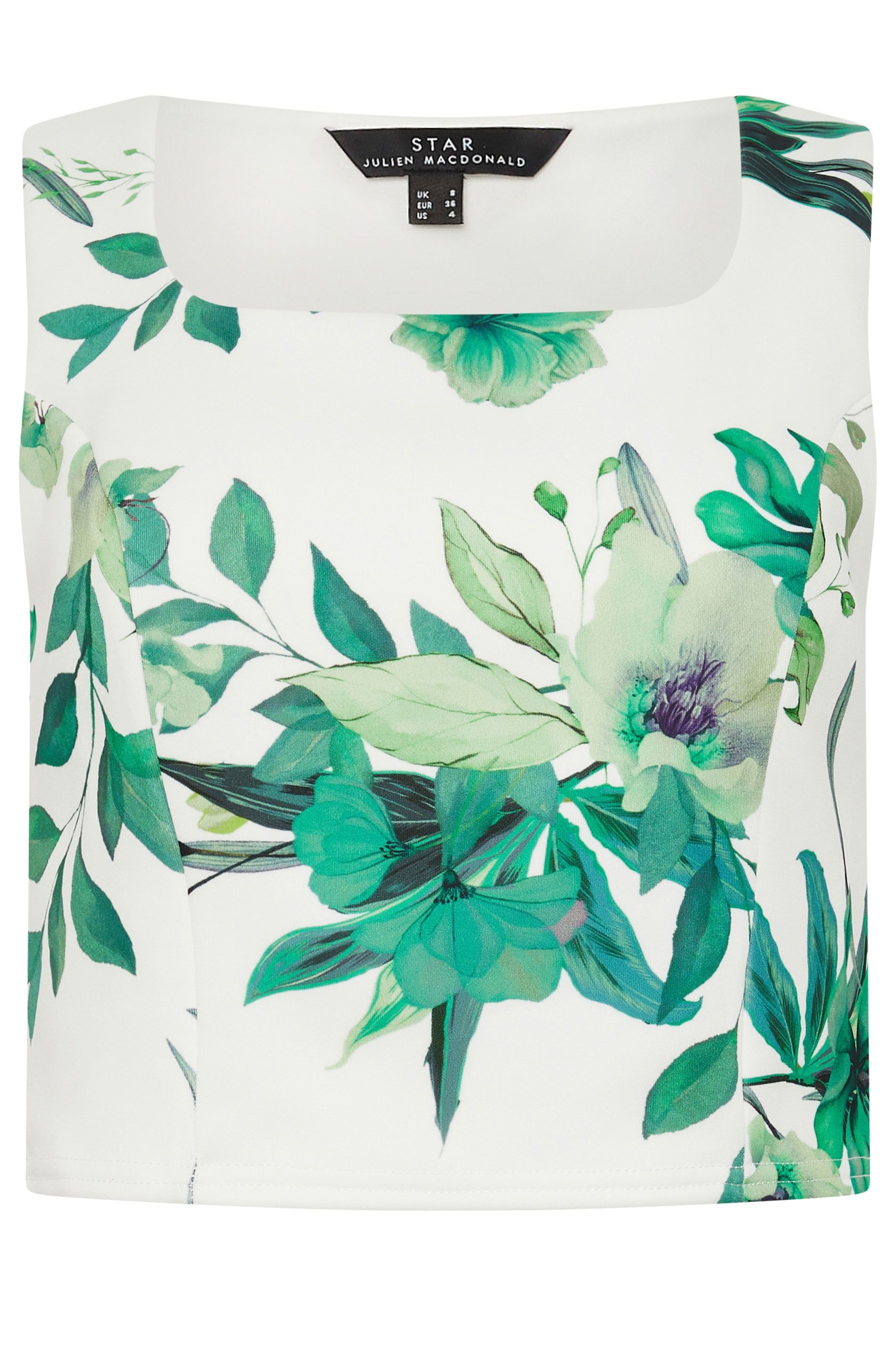 Star by Julien Macdonald Floral Scuba Vest Top
