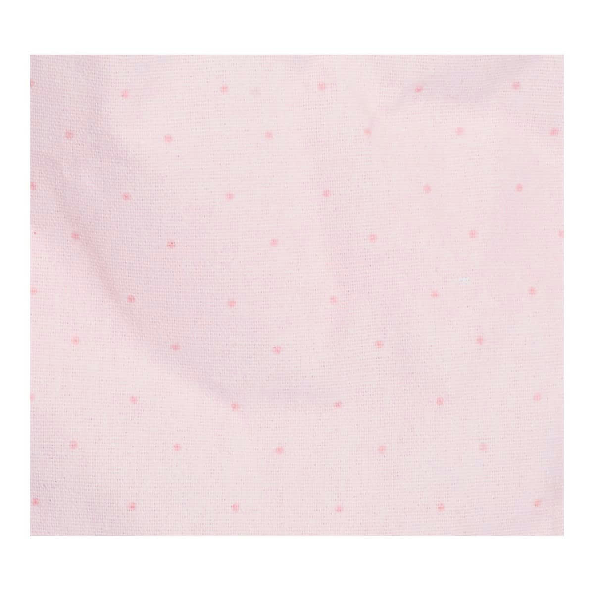 MISS FLEUR DE LUNE - Panière de rangement tissu 31x39x31cm en coton Rose