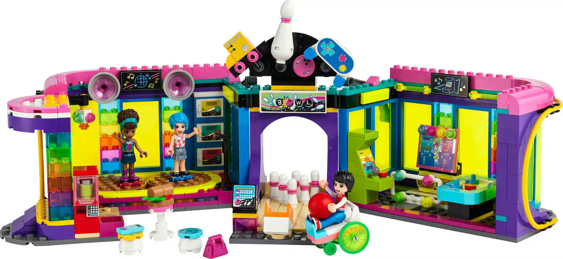 LEGO® 41708 Friends Roller Disco Arcade Toy, Ages 7+