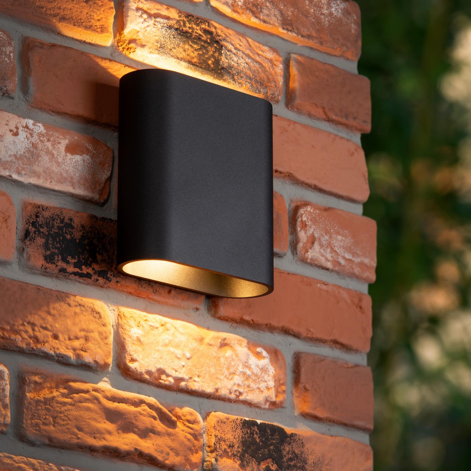 Lucide wandlamp ATILA - Geïntegreerde LED - Zwart