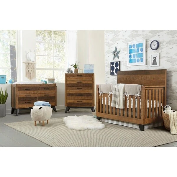 Taylor & Olive Urban Rustic 4 in 1 Convertible Crib