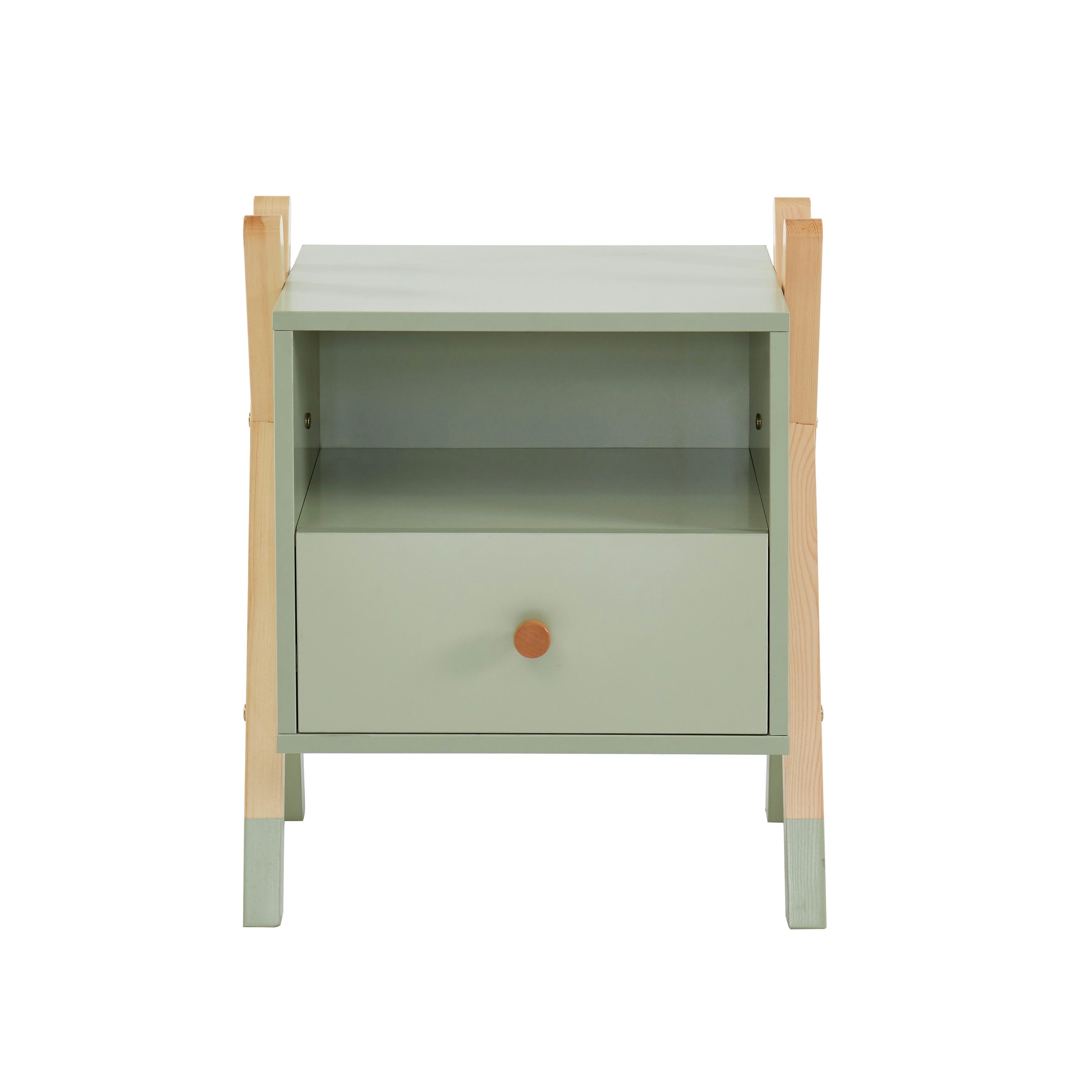 TIPI - Table de chevet enfant   vert  1 tiroir