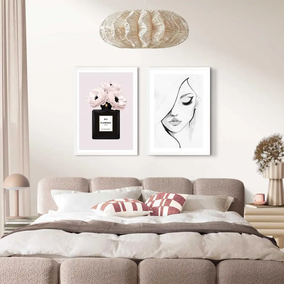 Set poster met lijst - Vrouwelijke schoonheid