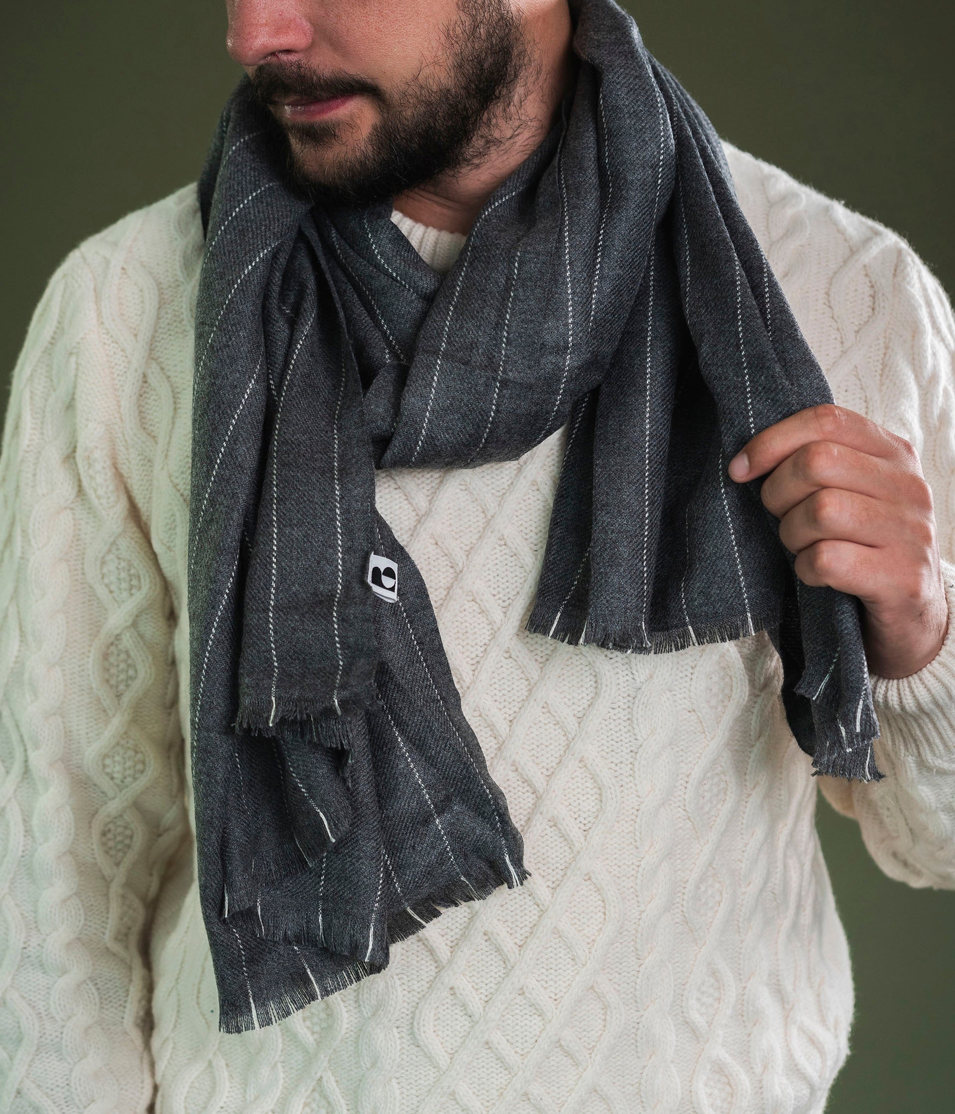 Foulard Johan gris