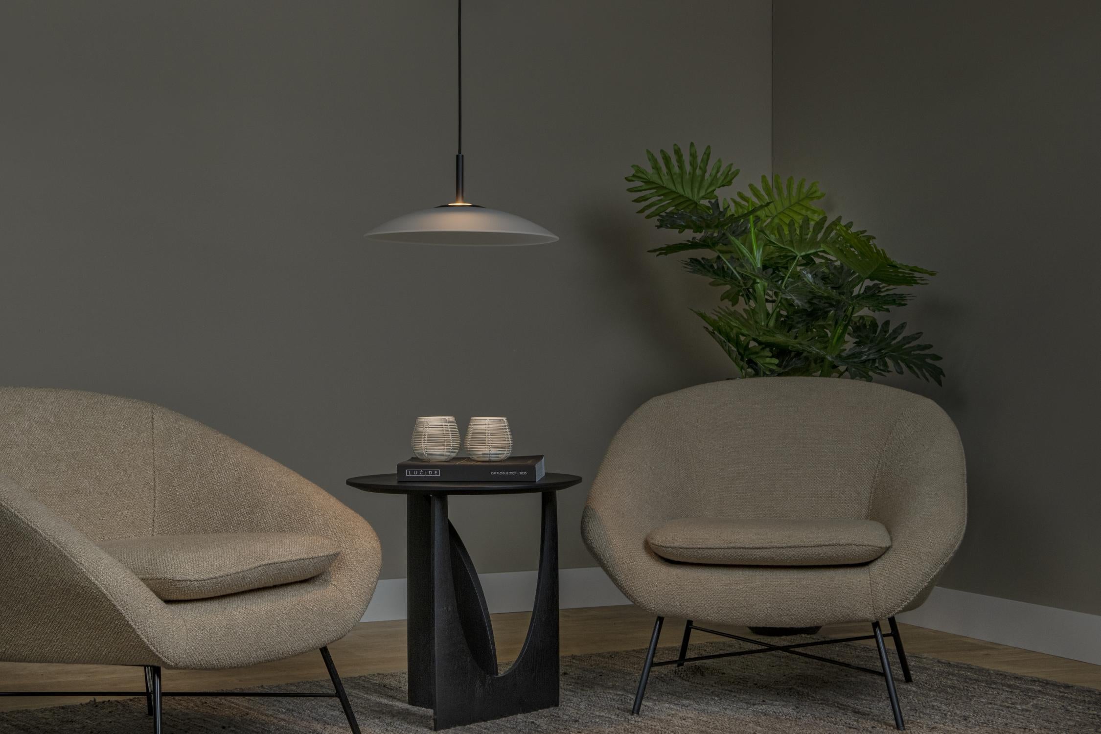Lucide hanglamp MENGA - Geïntegreerde LED - Opaal
