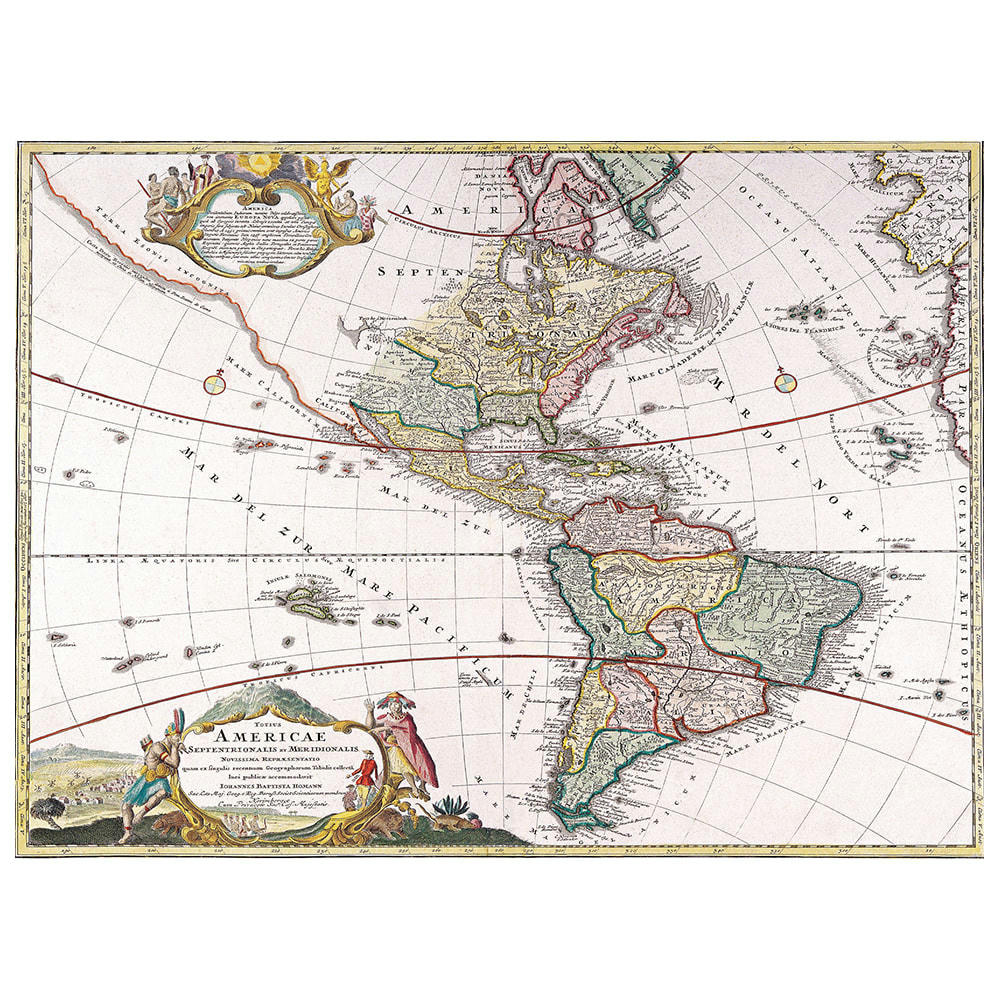 - Tableau cartographie ancienne carte No.24 80x100cm