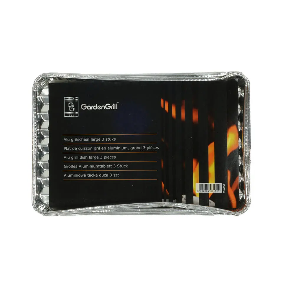 Garden Grill Aluminium Grillschaal - 3 stuks