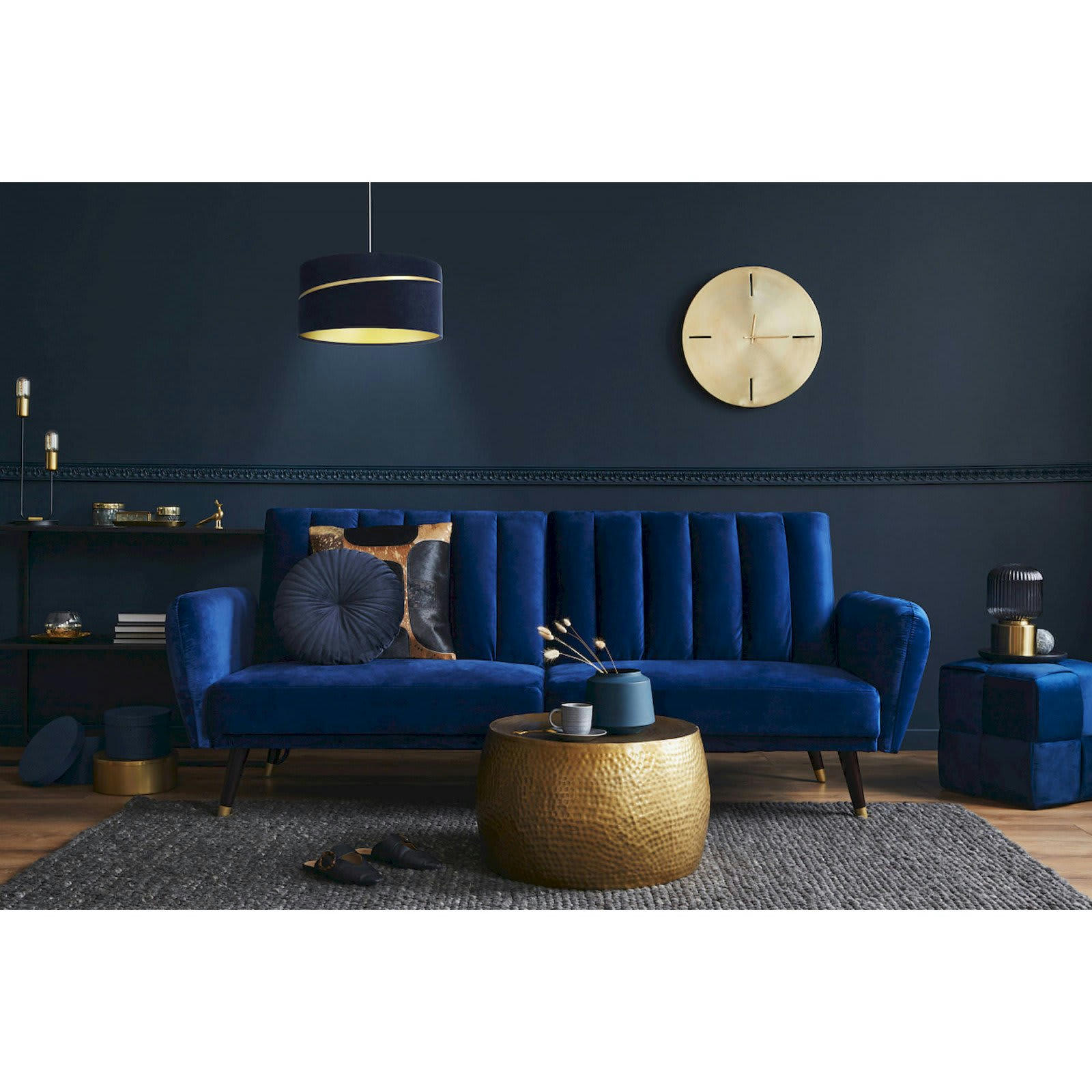 SWING - Suspension Tissu Bleu