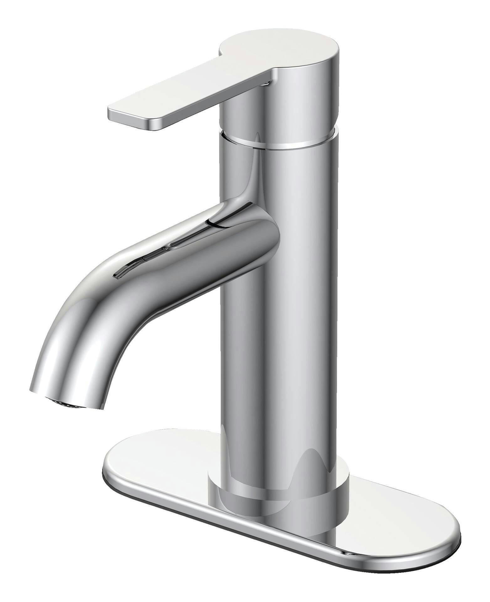 Danze Crete Single Handle 4-in Centerset Bathroom Sink Faucet with Pop-up Drain, Chrome