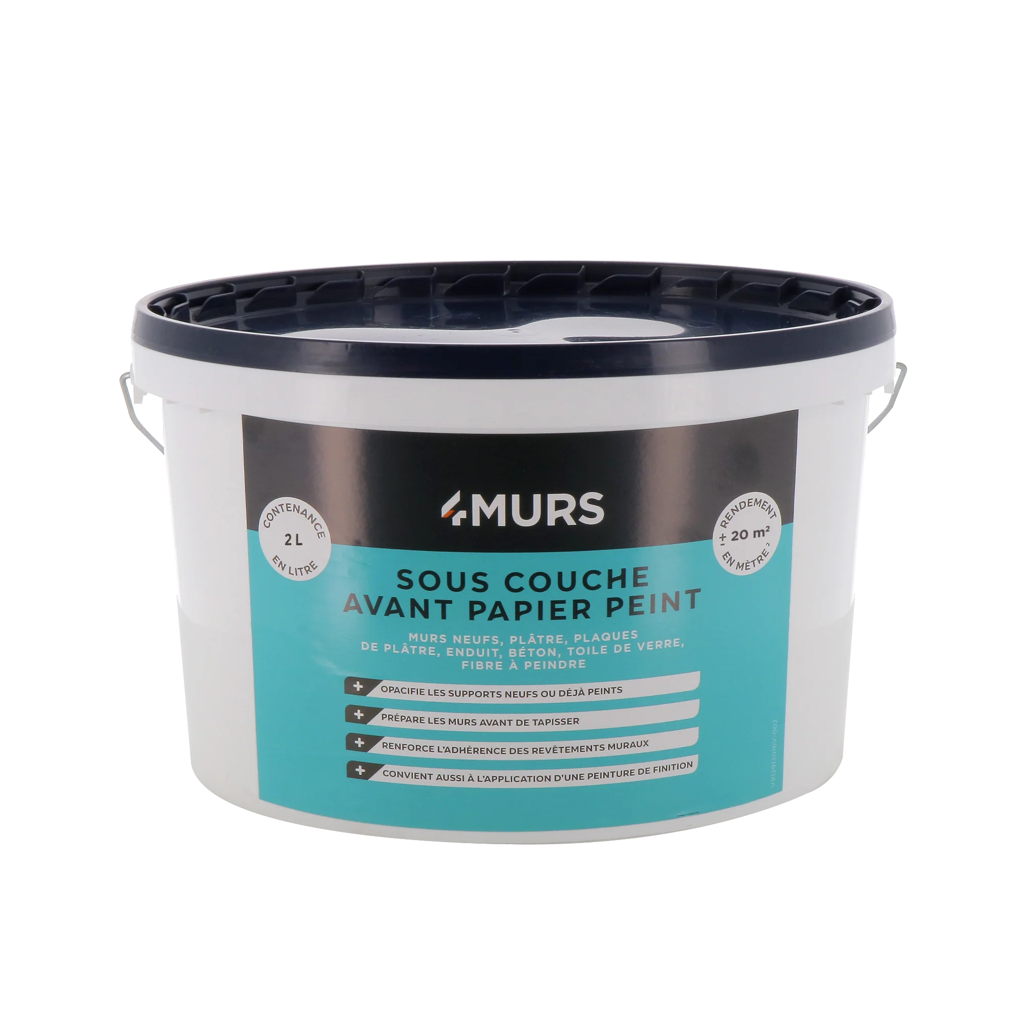 4MURS Peinture SOUS COUCHE AVANT PAPIER PEINT Peinture blanc