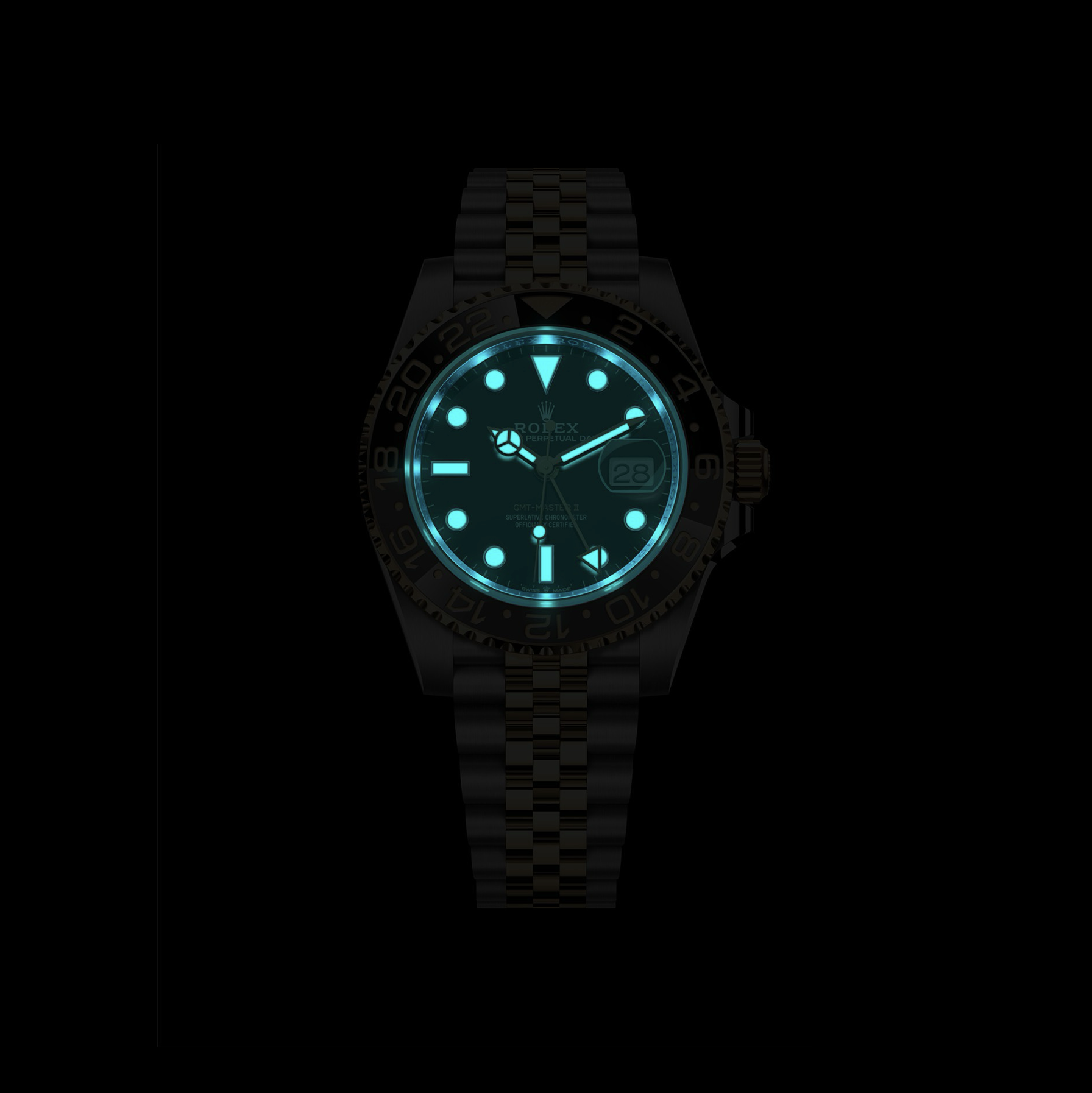 ROLEX-GMT MASTER II-ref.M126713GRNR-0001-Elite Clone-40mm-Replica Watch