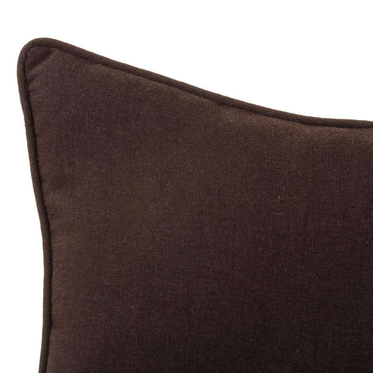 - Coussin carré coton et polyester marron - 45x45cm
