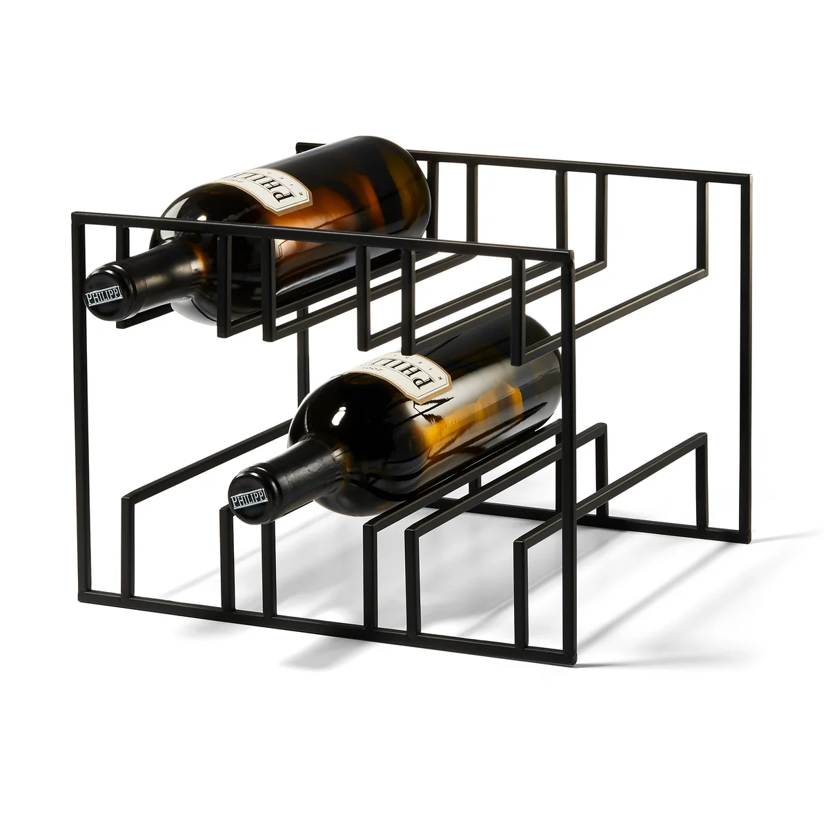 Philippi - Cubo Weinregal für 6 Flaschen, schwarz