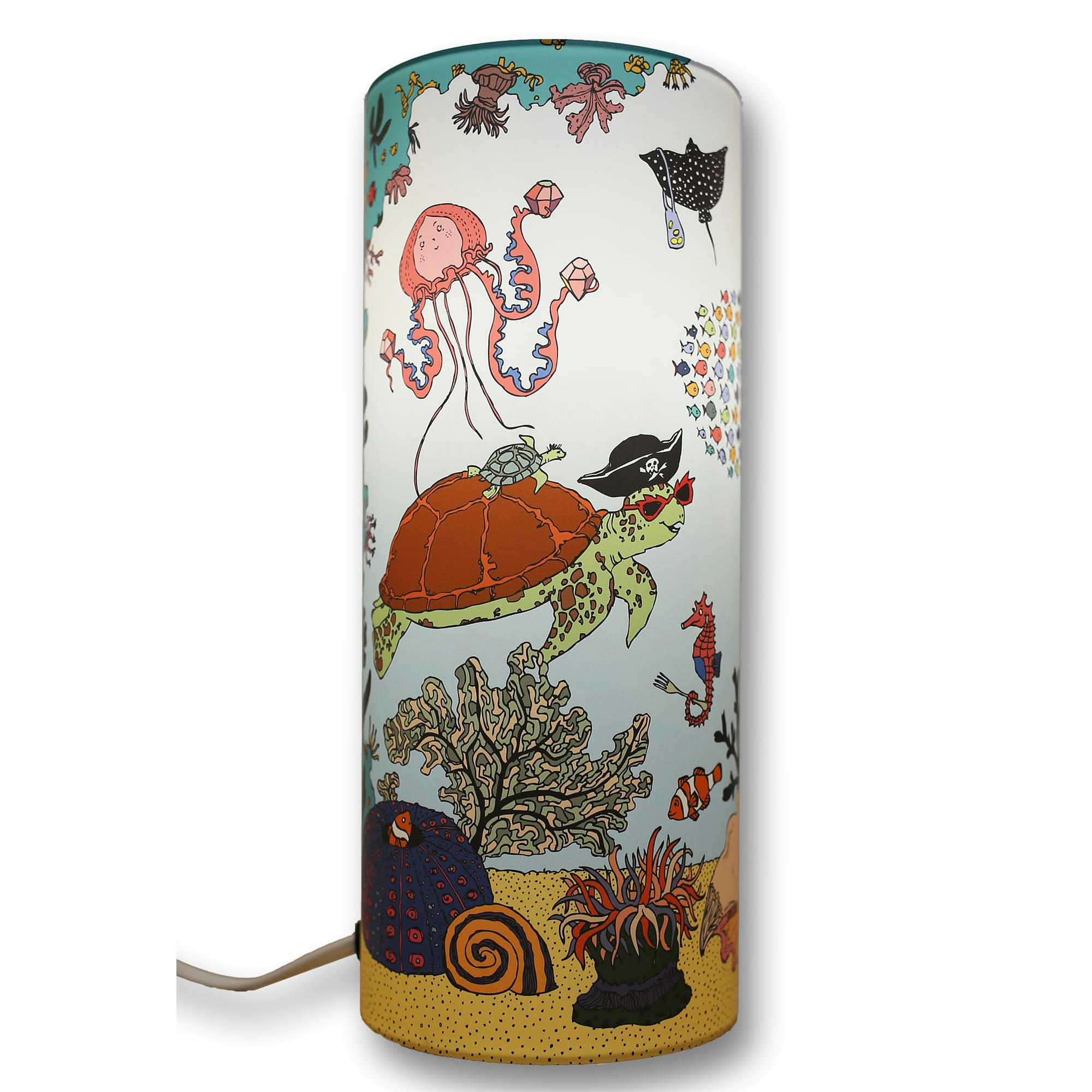 - Lampe à poser enfant Sous L'océan Bleue 30cm