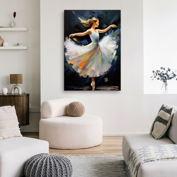 Feeby Obraz na płótnie, Baletnica Taniec Muzyka 40x60
