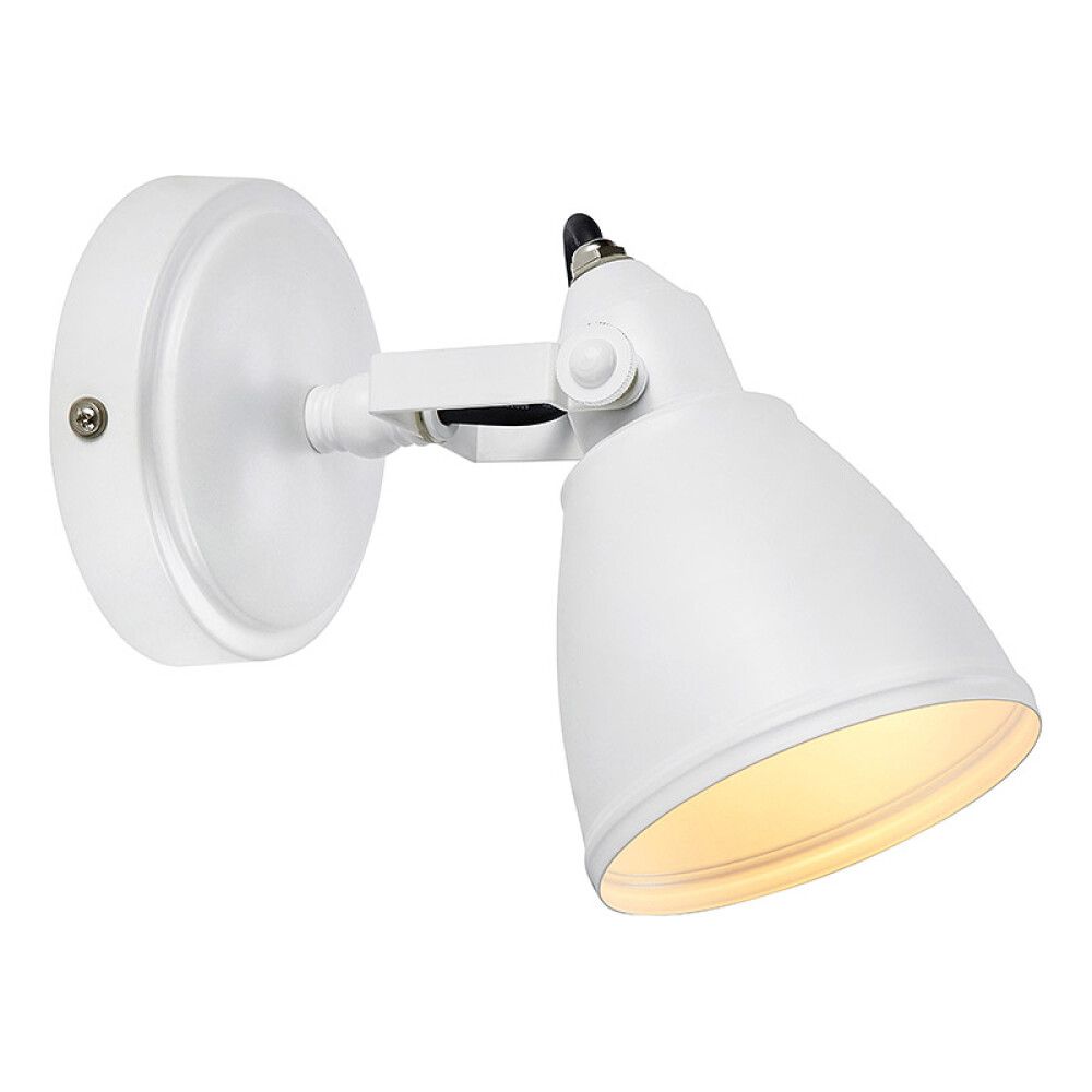 VEGGLAMPE MARKSLÖJD FJÄLLBACKA HVIT IP44