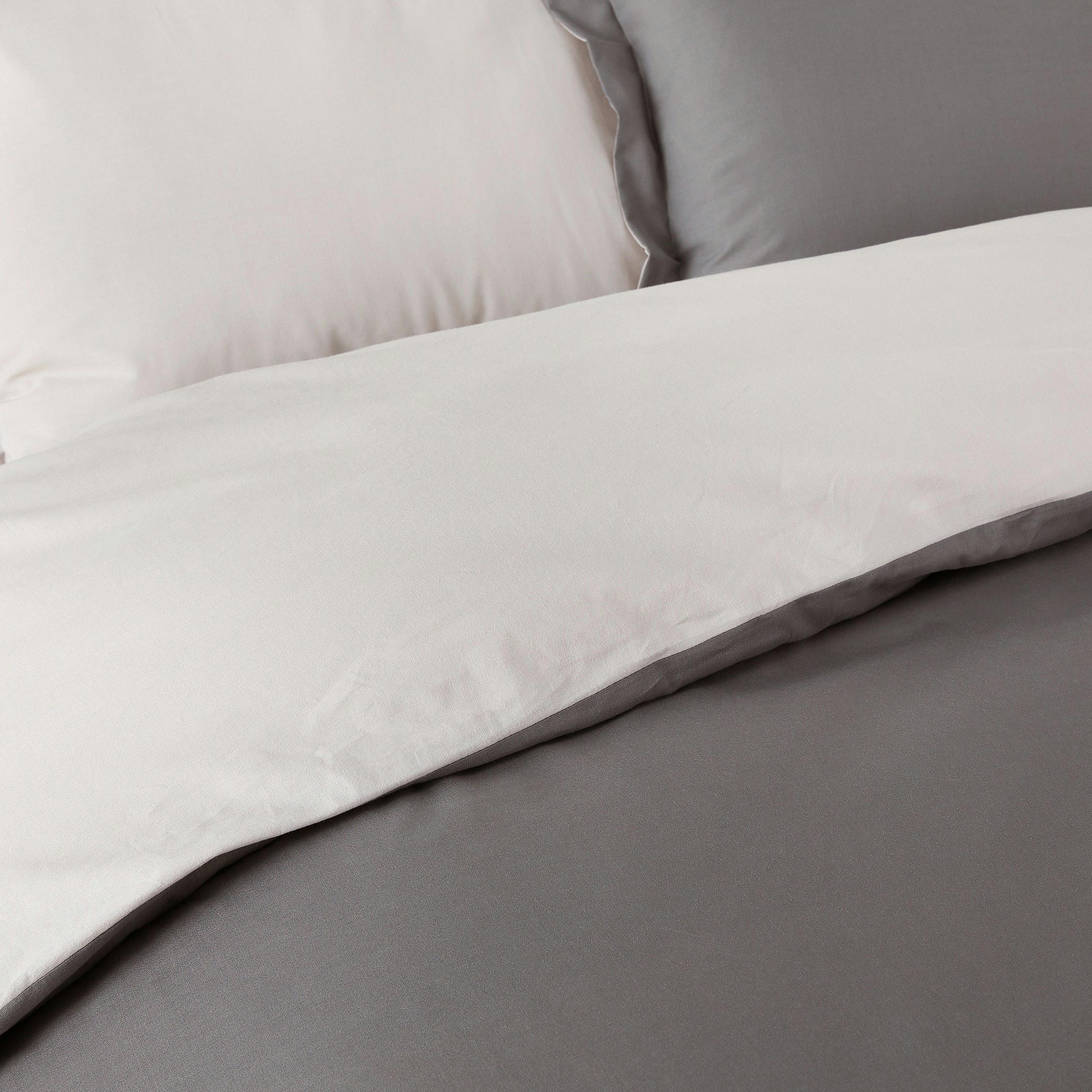 Housse de couette coton bicolore