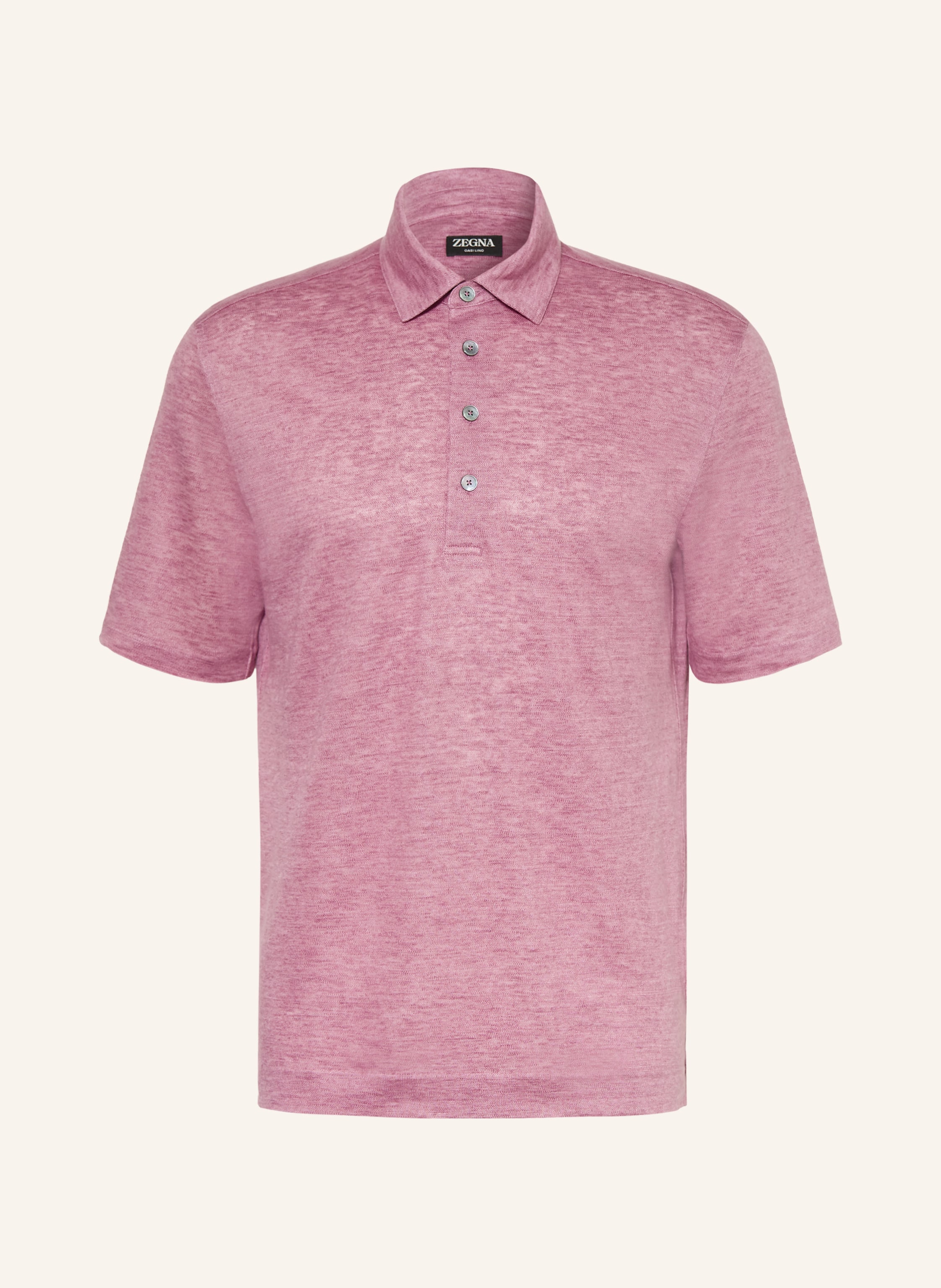 ZEGNA Jersey-Poloshirt aus Leinen