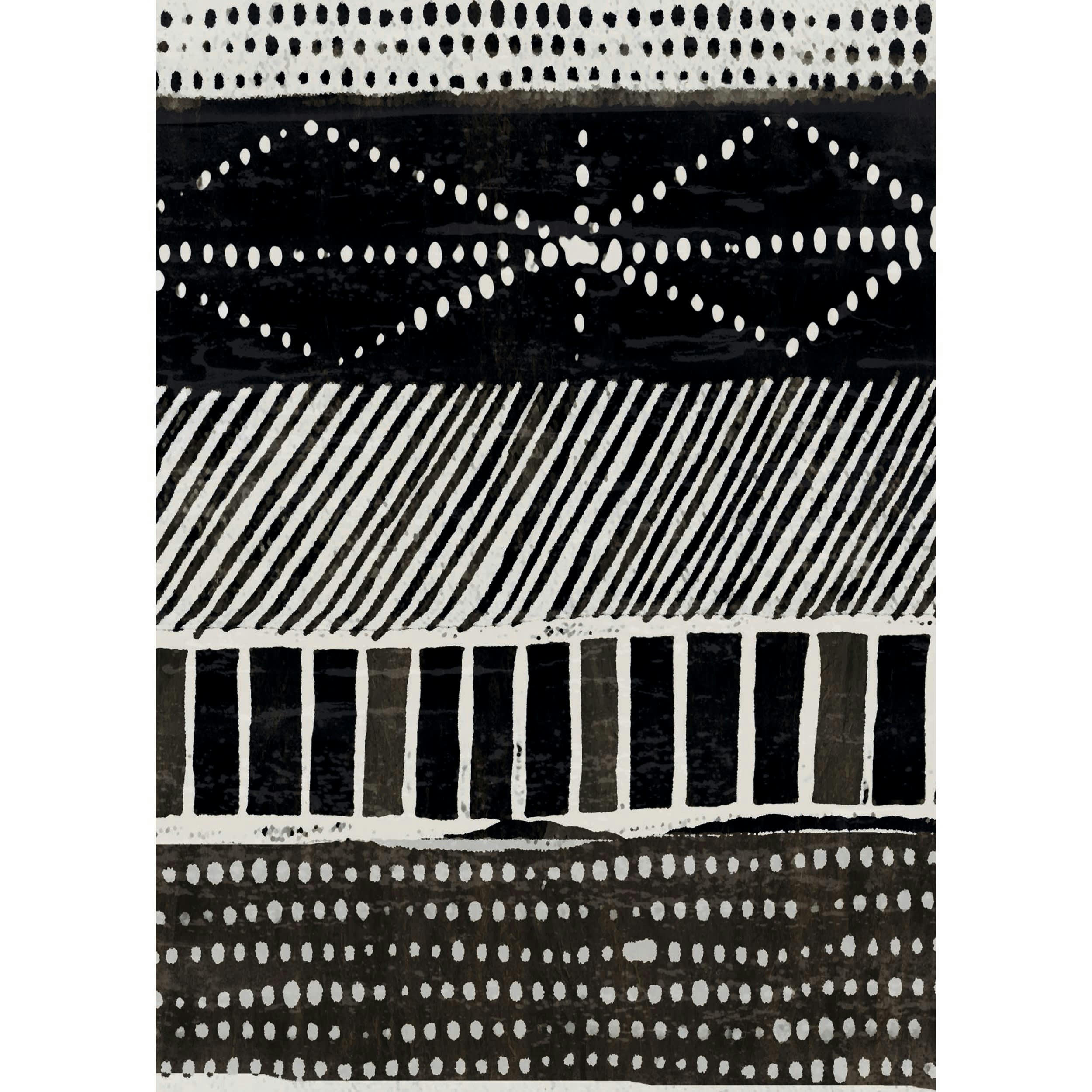VICKY - Poster en papier noir et blanc 50x70 cm