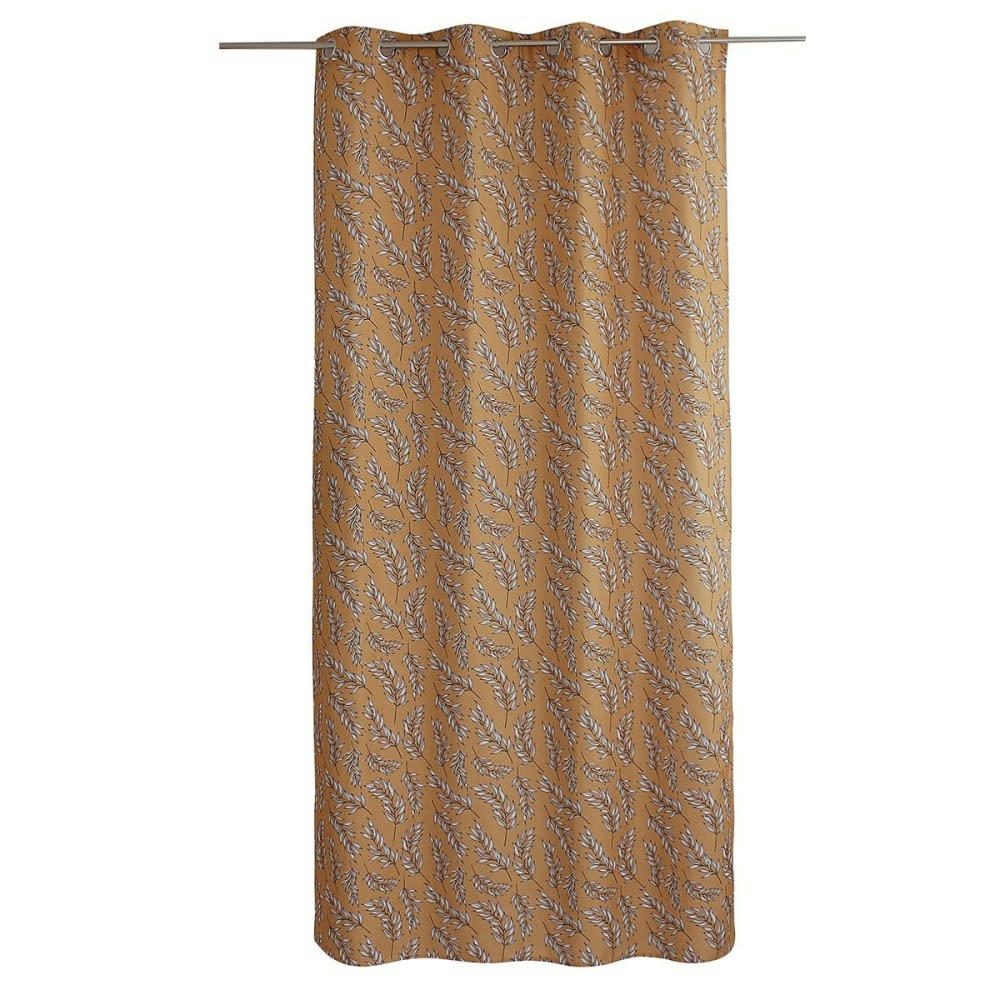 - Rideau  polyester Jaune 135 X 240