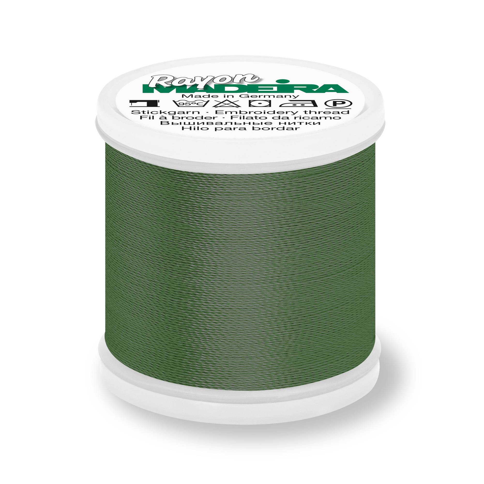 Madeira Dark Army Green Rayon 40 Thread 200m (1357)