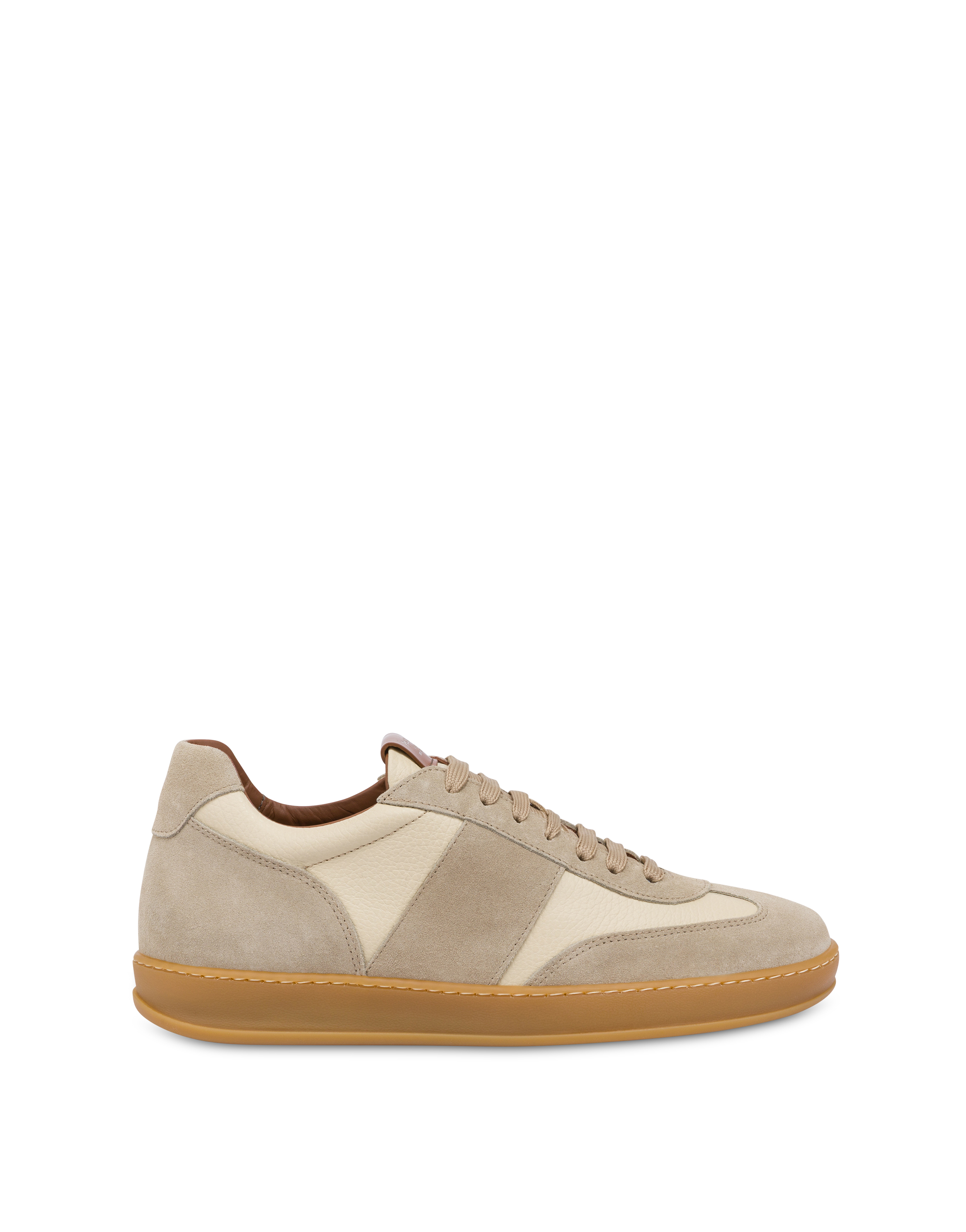 Sneakers Tennis Club In Crosta Panna/beige/beige