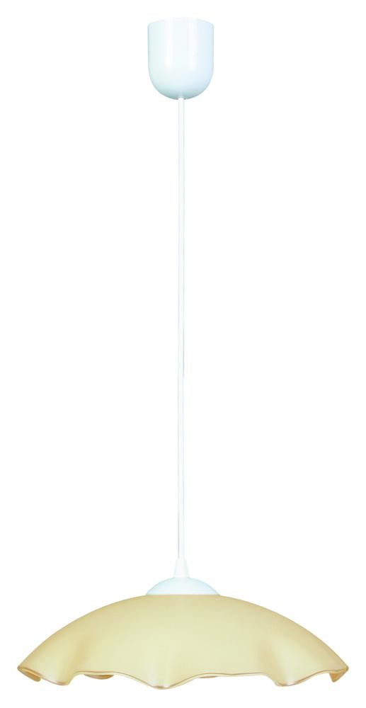Lampa wisząca biało-beżowa DAMA 1xE27x60W wym: 70x32x32 cm Candellux