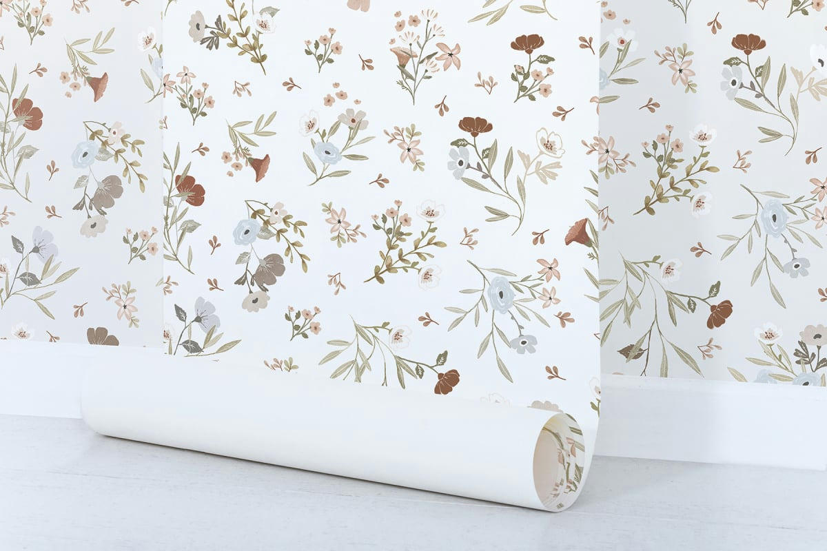 LILYDALE - Papier peint floral poetry rose