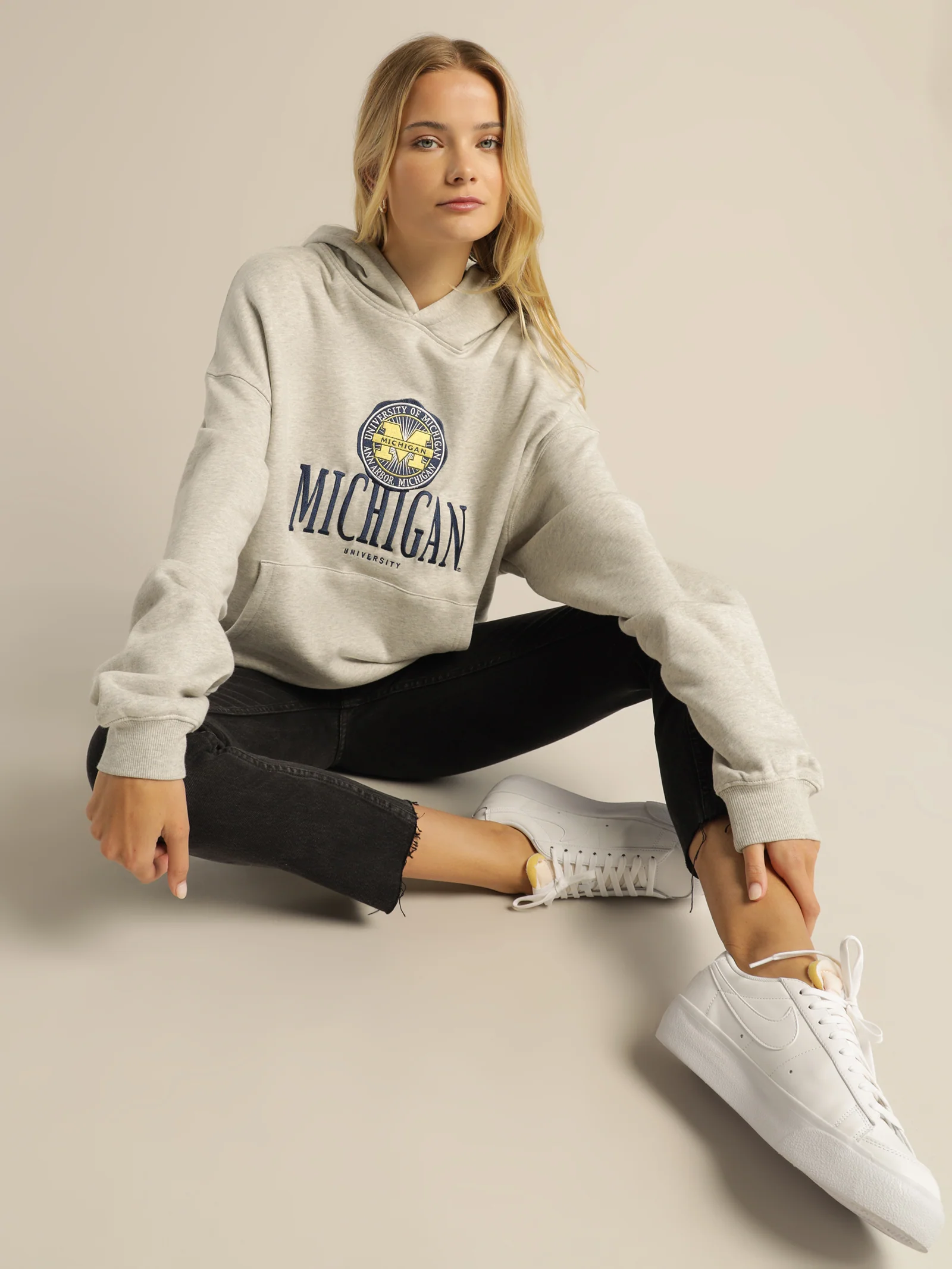 Michigan University Stack Logo Hoodie