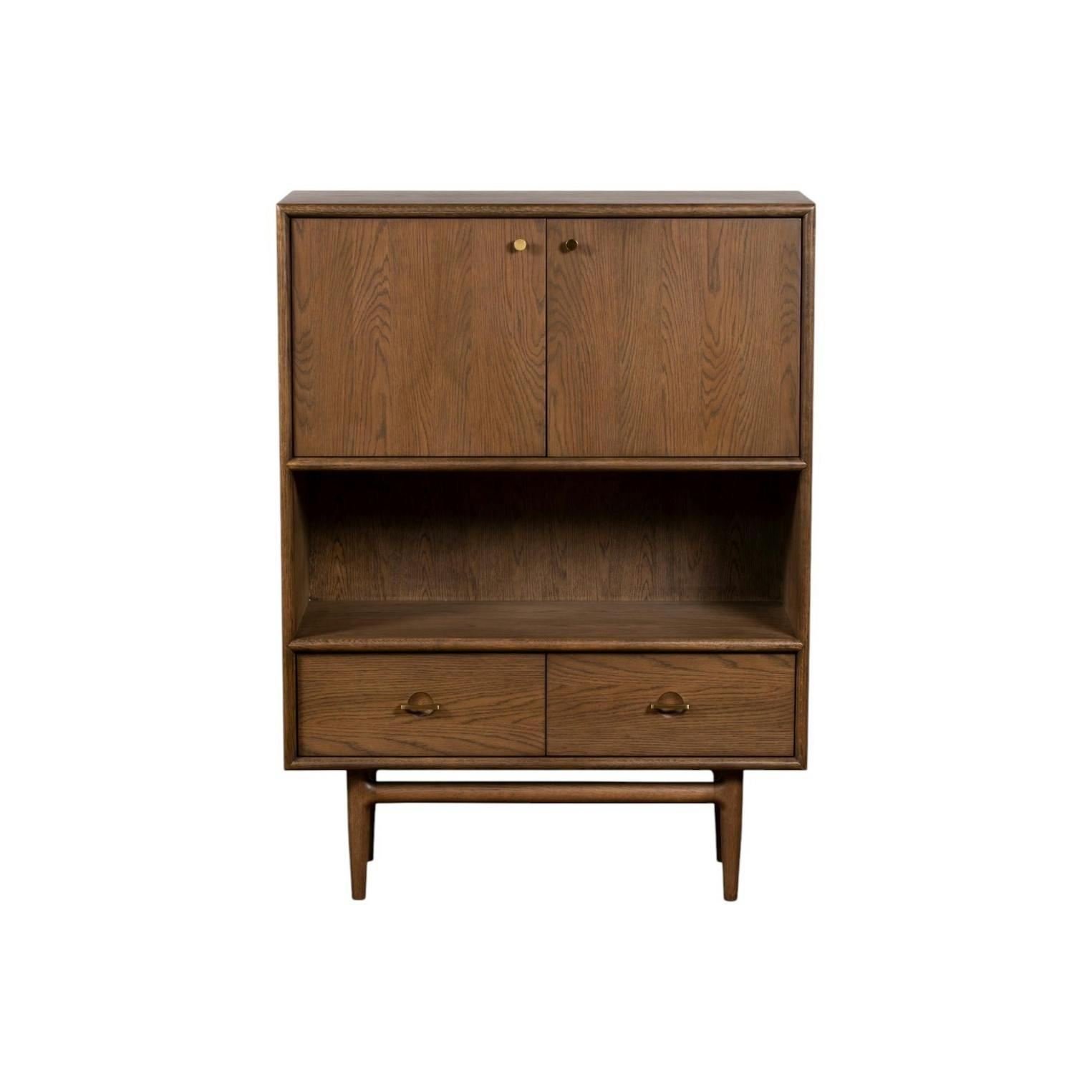 Petit buffet vintage en bois de chêne BRADFORD