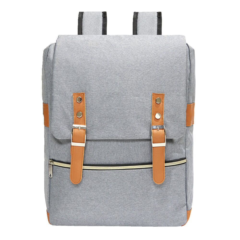 Sac à dos avec fermeture à sangles 30x13xH10cm - 2 modèles noir ou gris