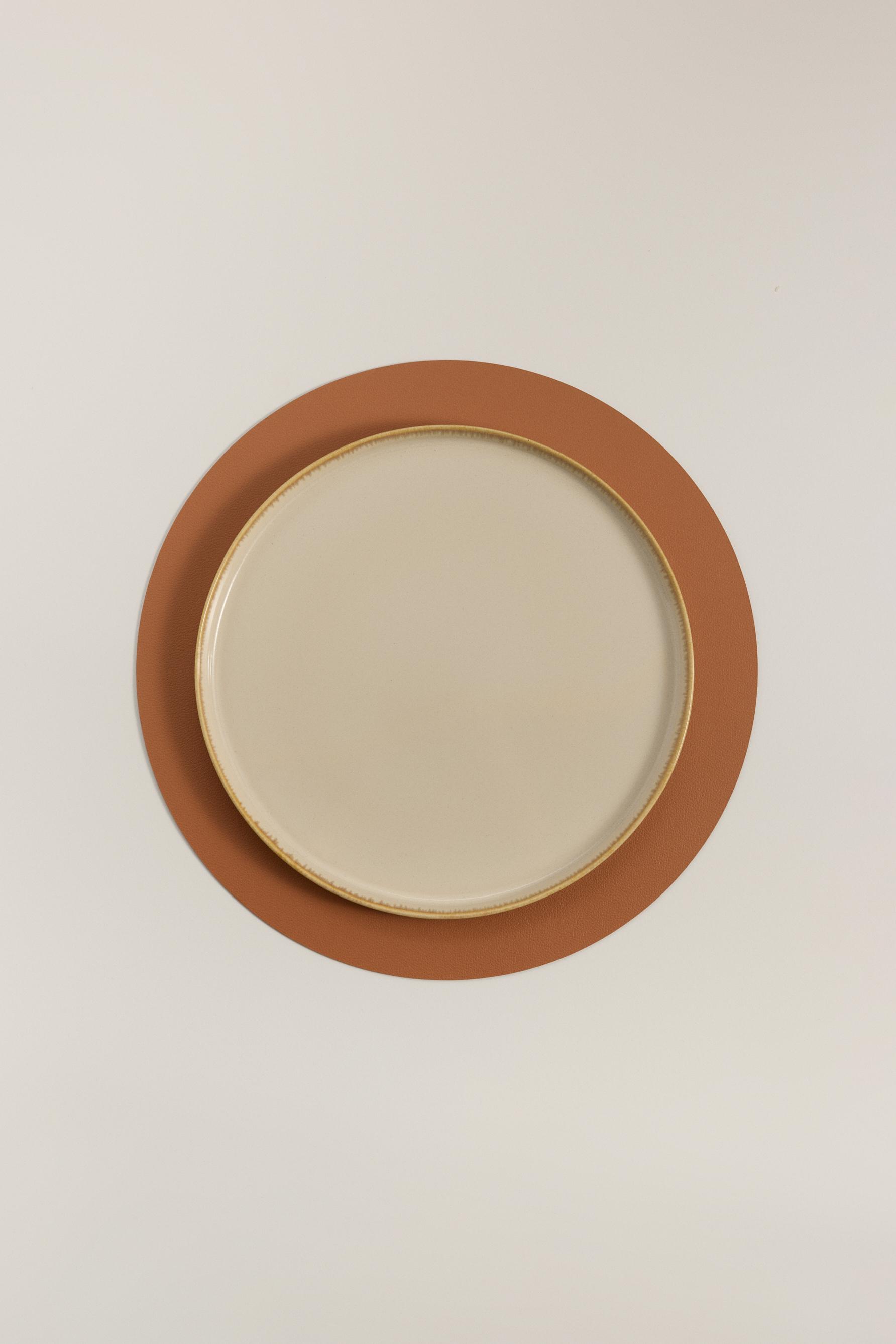 Salvamantel redondo piel 35 cm