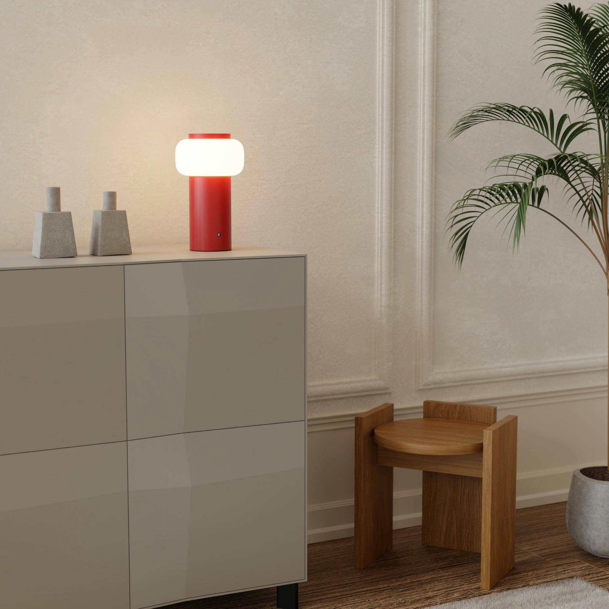 MIMO - Lampe portable à LED rouge pour extérieur